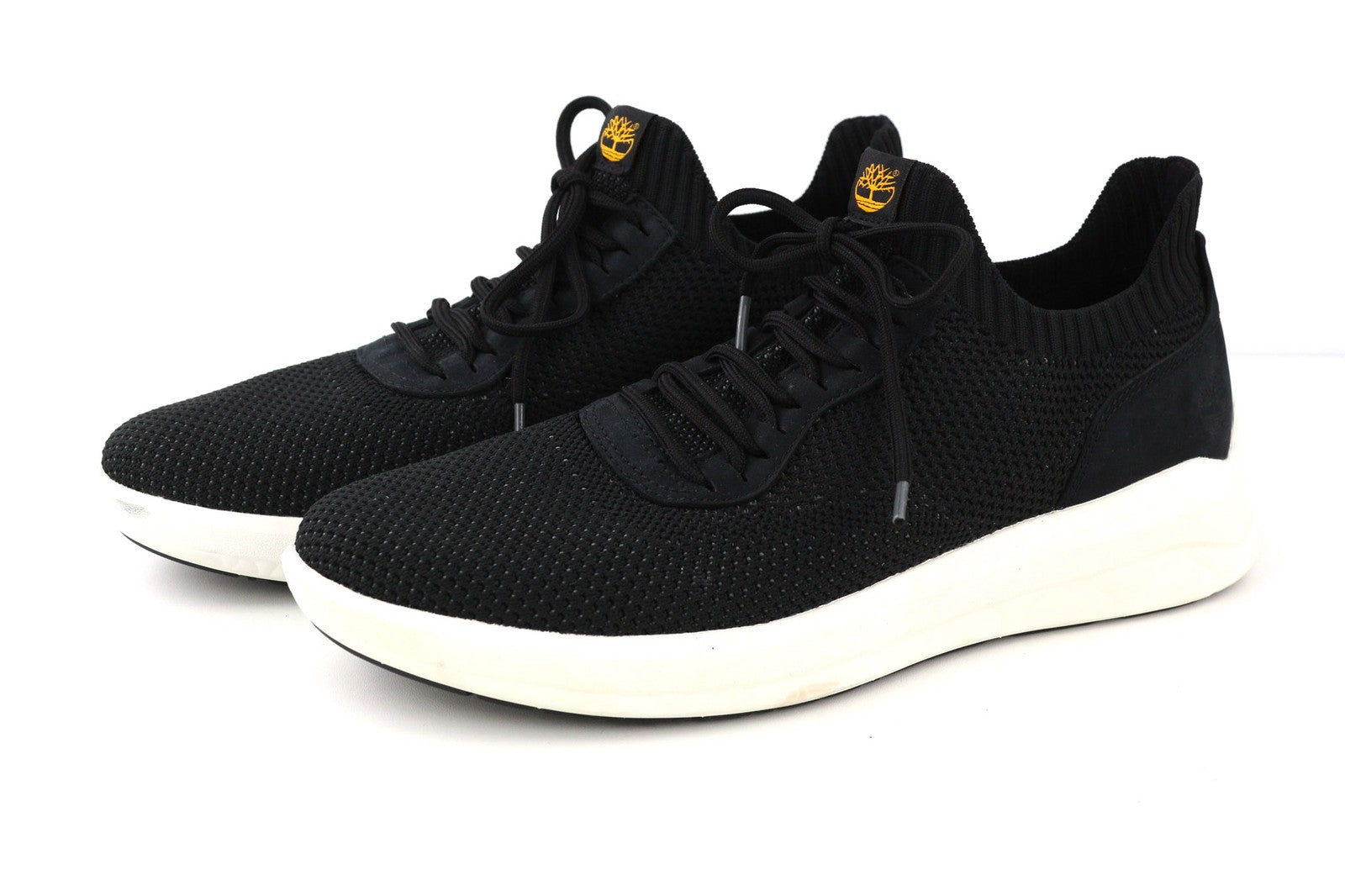 TIMBERLAND A2MP7-A5519 vyriški juodi odiniai laisvalaikio batai iš tekstilės, dydis EU43.5/44. 