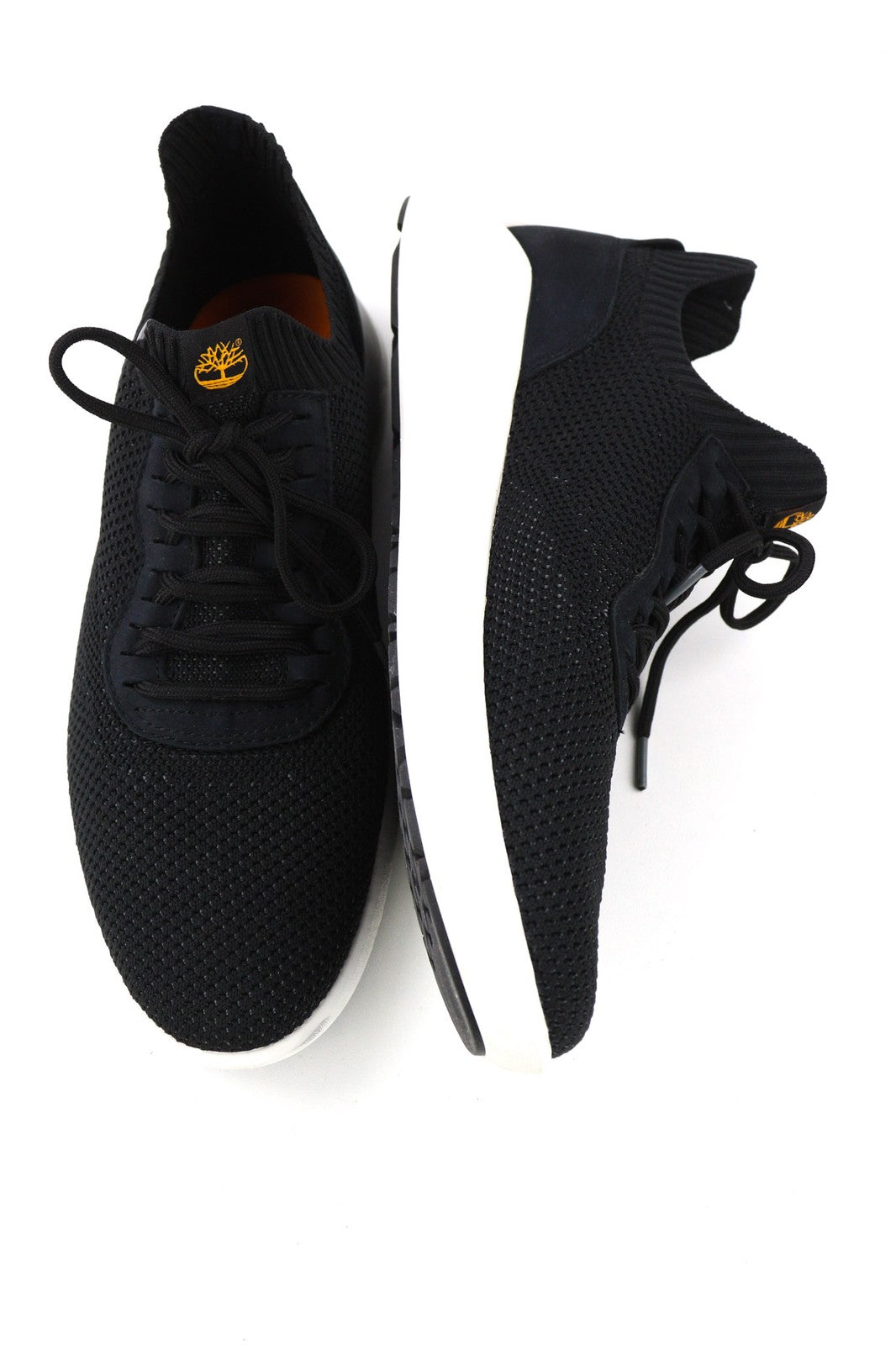 TIMBERLAND A2MP7-A5519 vyriški juodi odiniai laisvalaikio batai iš tekstilės, dydis EU43.5/44. 