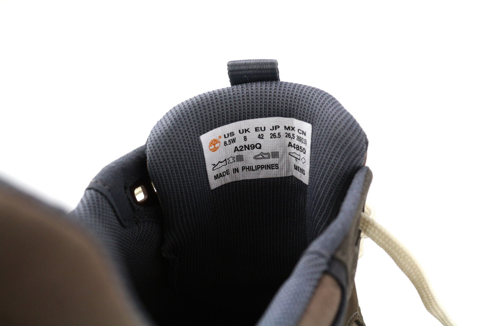 TIMBERLAND A2N9Q-A4850 vyriški EU42/43 rudi odiniai žemapadžiai sportbačiai su raišteliais ir logotipu 