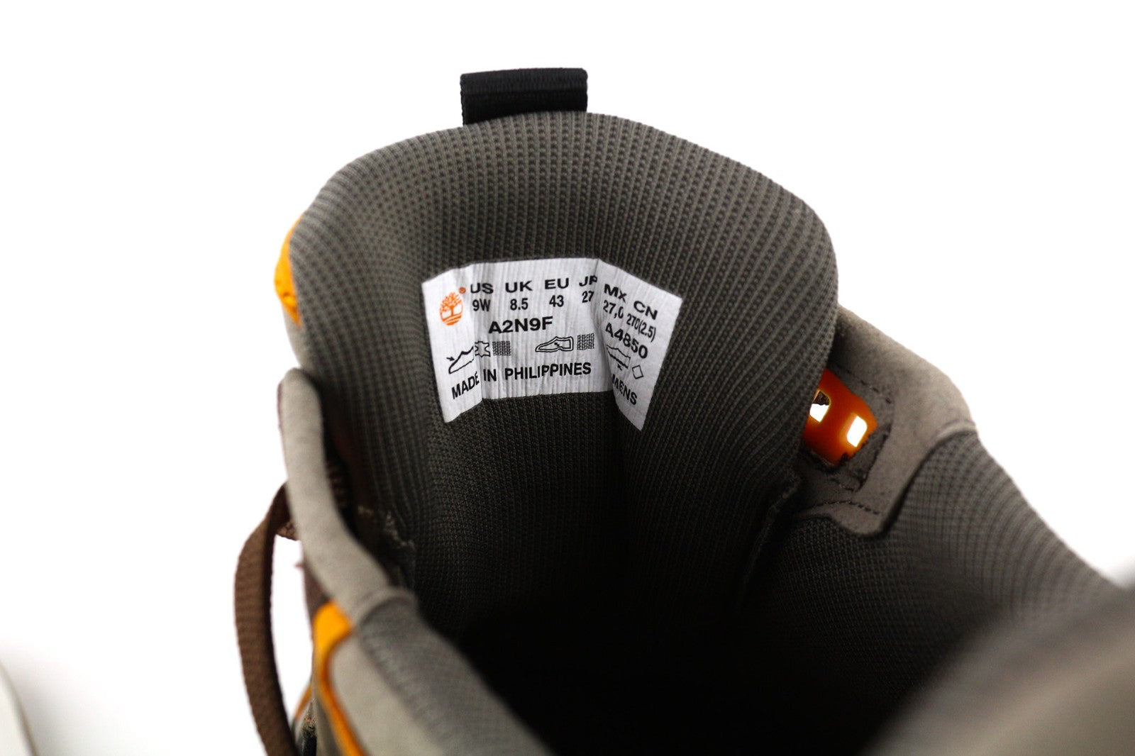 TIMBERLAND A2N9Q-A4850 vyriški EU42/43 rudi odiniai žemapadžiai sportbačiai su raišteliais ir logotipu 