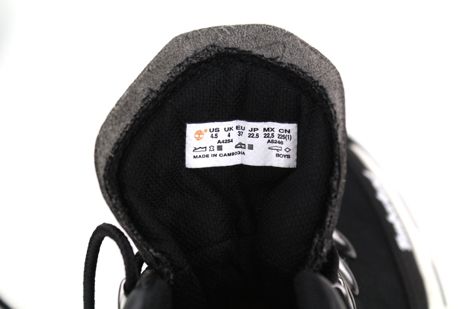 TIMBERLAND A4254-A5046 berniukiški juodi odiniai sportbačiai, EU37/38, dydžiai 