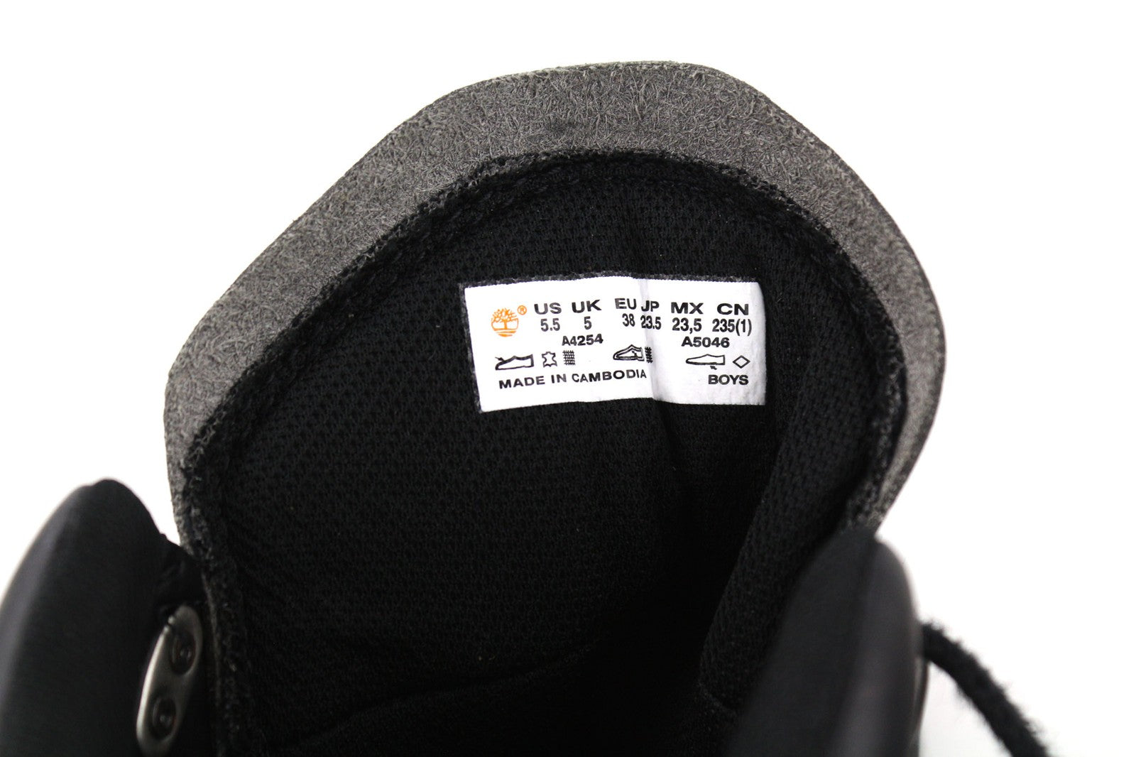 TIMBERLAND A4254-A5046 berniukiški juodi odiniai sportbačiai, EU37/38, dydžiai 