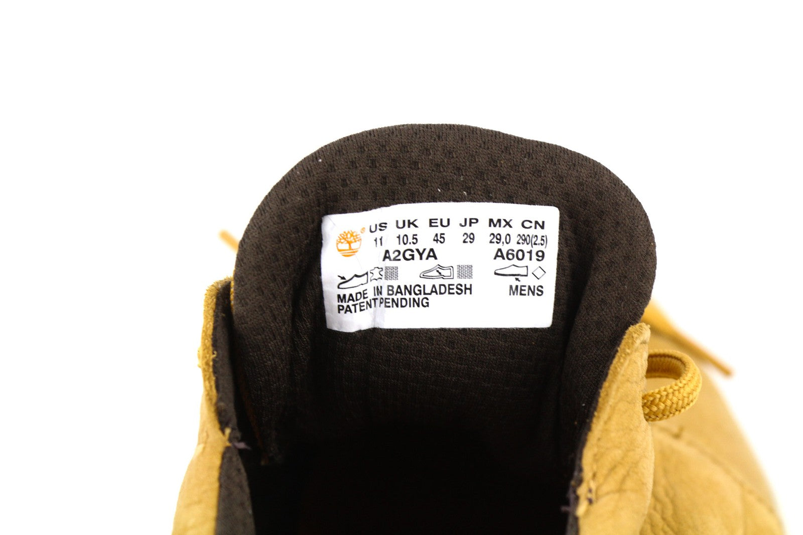 TIMBERLAND A2GYA-A6019 vyriški rudi žemapadžiai odiniai laisvalaikio batai su logotipu, dydis EU45/46. 