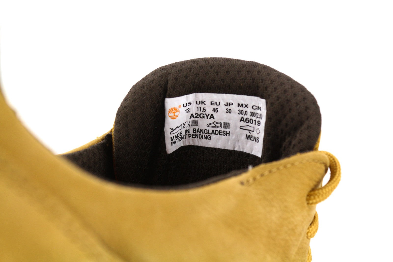 TIMBERLAND A2GYA-A6019 vyriški rudi žemapadžiai odiniai laisvalaikio batai su logotipu, dydis EU45/46. 