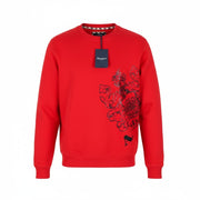 AQUASCUTUM FGIA27 vyriškas L dydžio raudonas megztinis ilgomis rankovėmis, visiems sezonams 