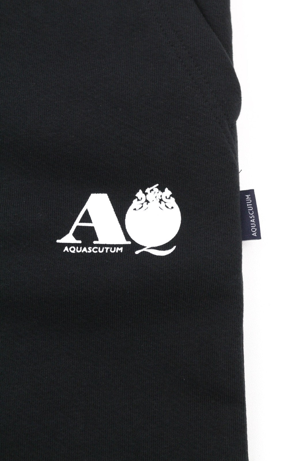 AQUASCUTUM PAAI03 vyriškos XL dydžio juodos sportinės kelnės su raišteliu juosmeniui, visiems metų laikams 