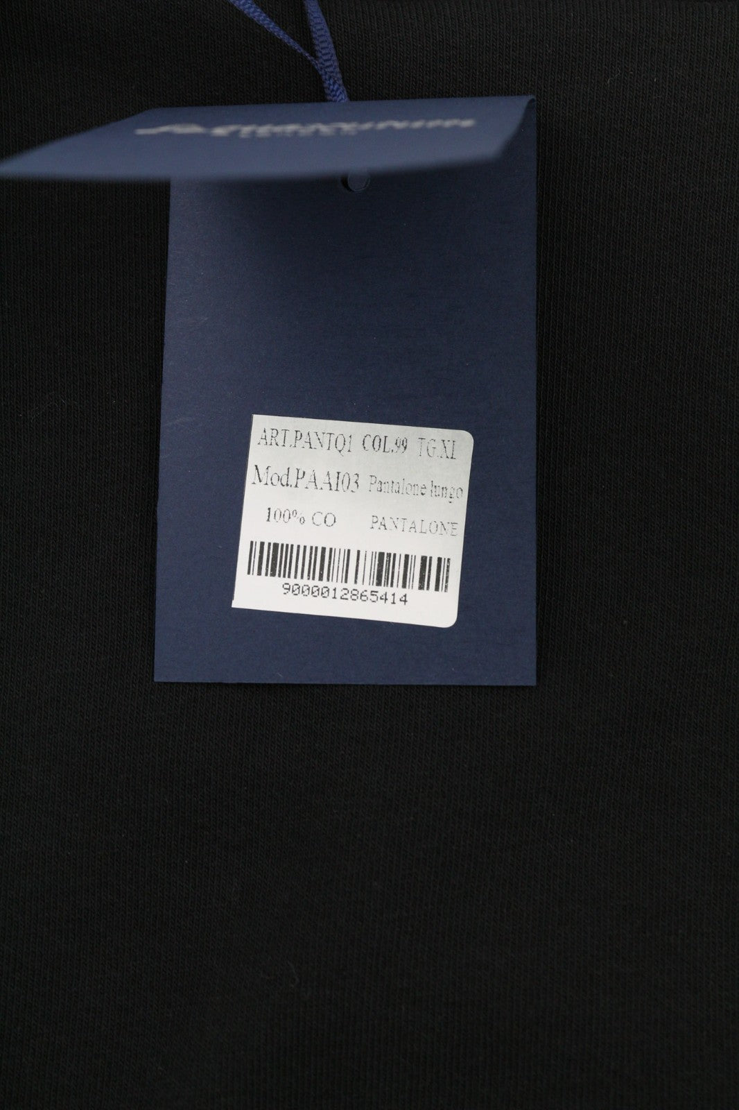 AQUASCUTUM PAAI03 vyriškos XL dydžio juodos sportinės kelnės su raišteliu juosmeniui, visiems metų laikams 