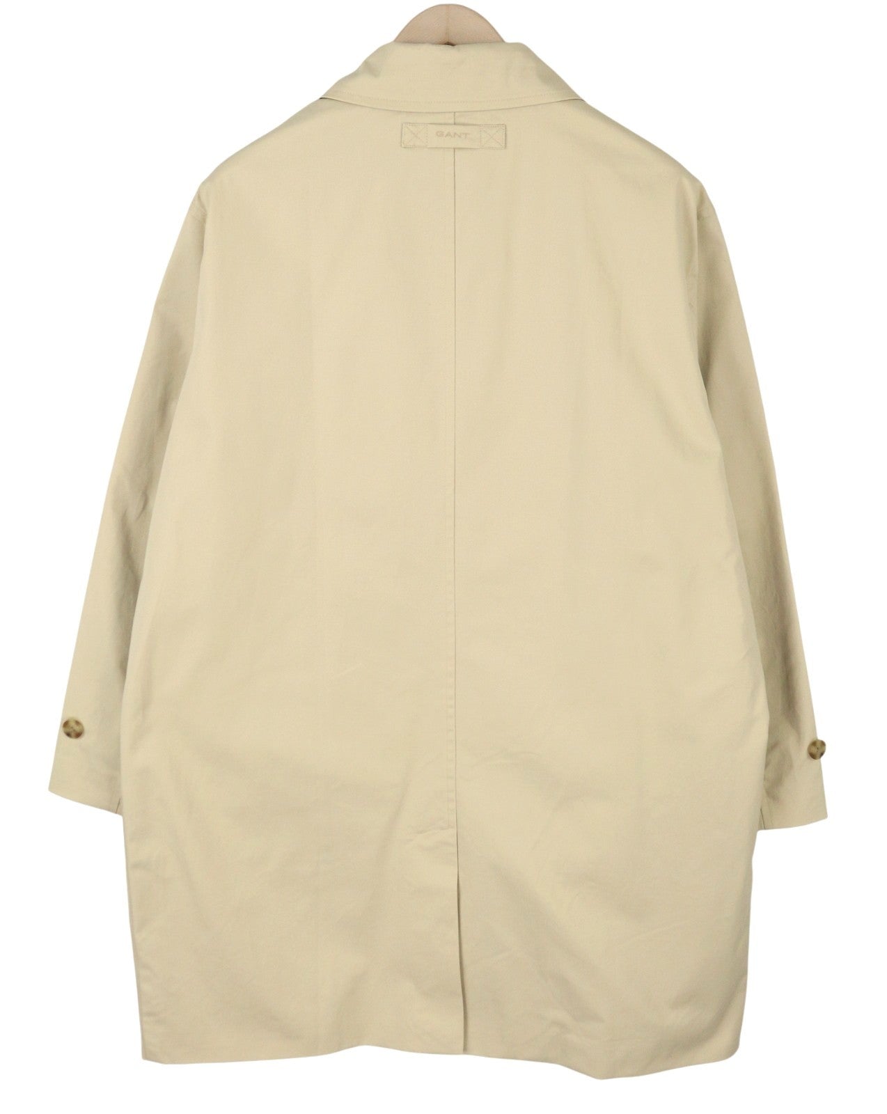 GANT automobilio moteriškas lietpaltis XL dydžio dykumos smėlio spalvos su paslėptomis sagomis, lengvas, RRP379 