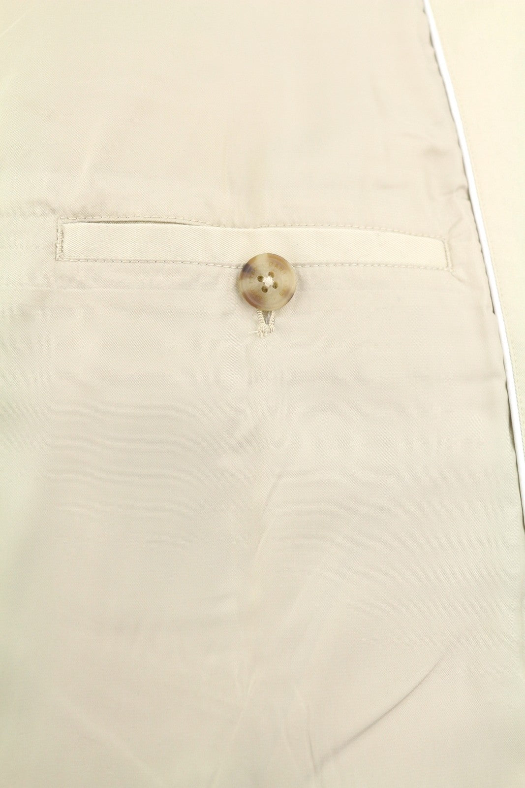 GANT automobilio moteriškas lietpaltis XL dydžio dykumos smėlio spalvos su paslėptomis sagomis, lengvas, RRP379 