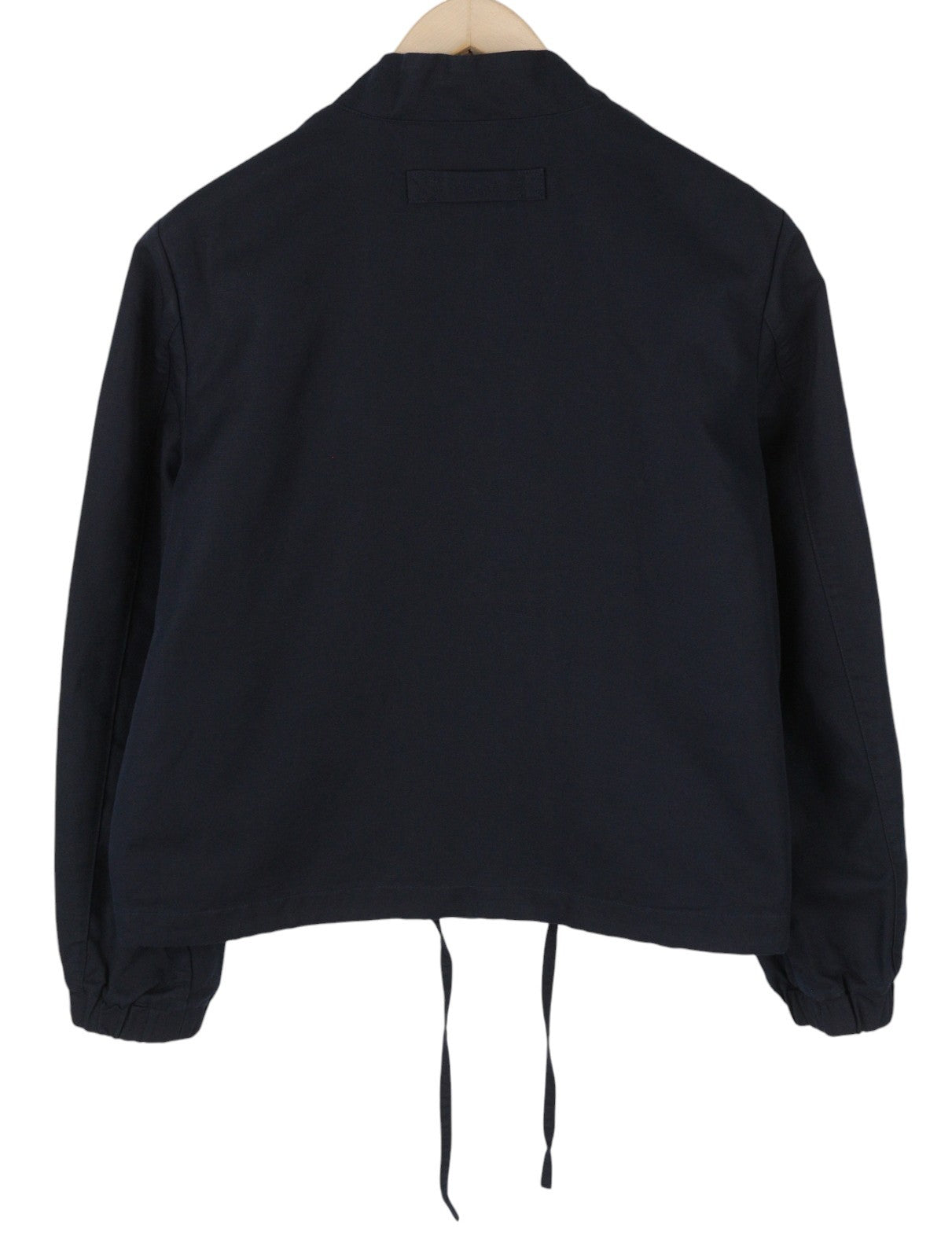 GANT Linen Blend Blouson Women Jacket L Evening Blue Zip Lightweight Bomber