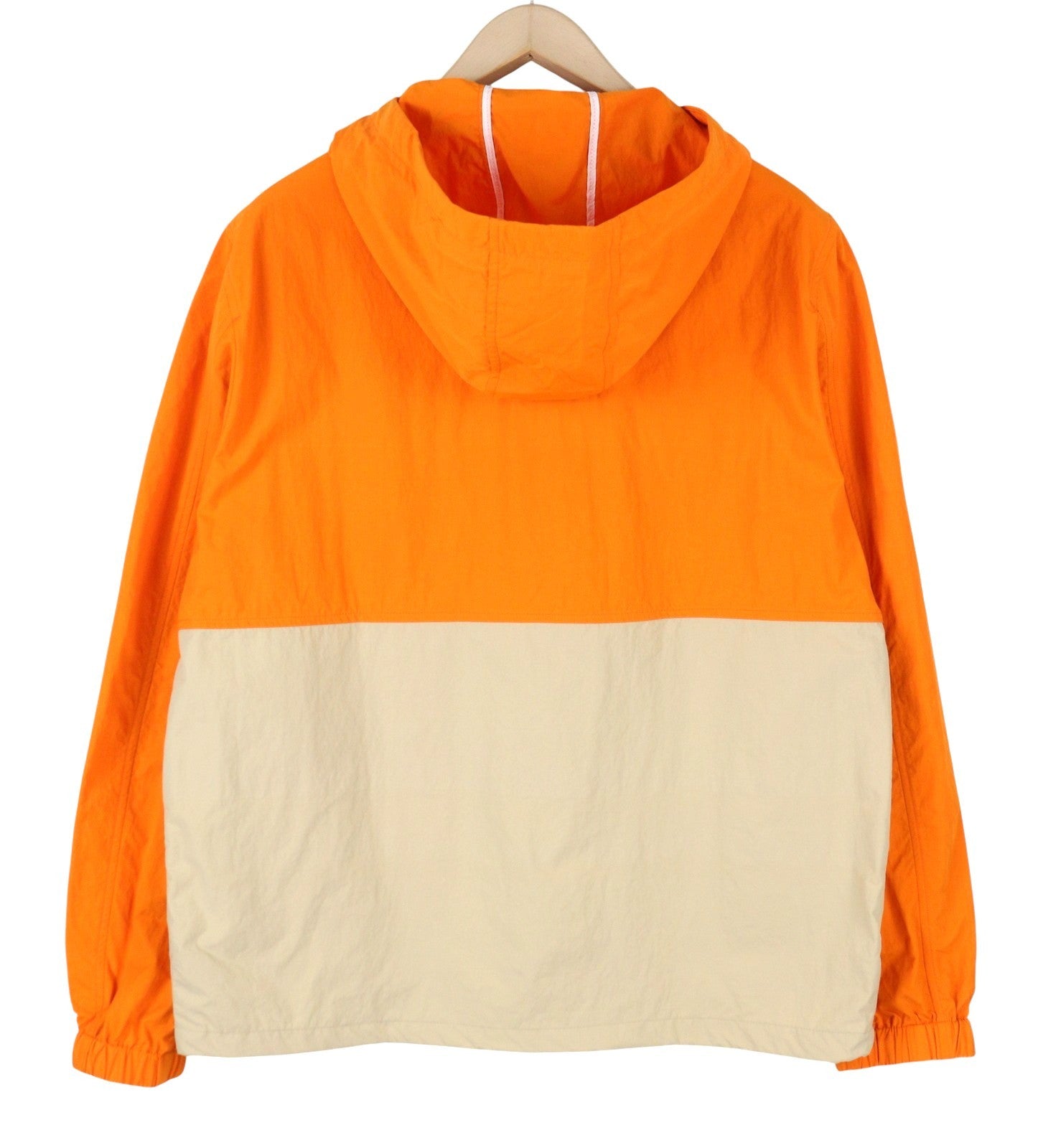 GANT Color Blocked Windbreaker Men Jacket M Dry Sand Hooded Full Zip Lightweight