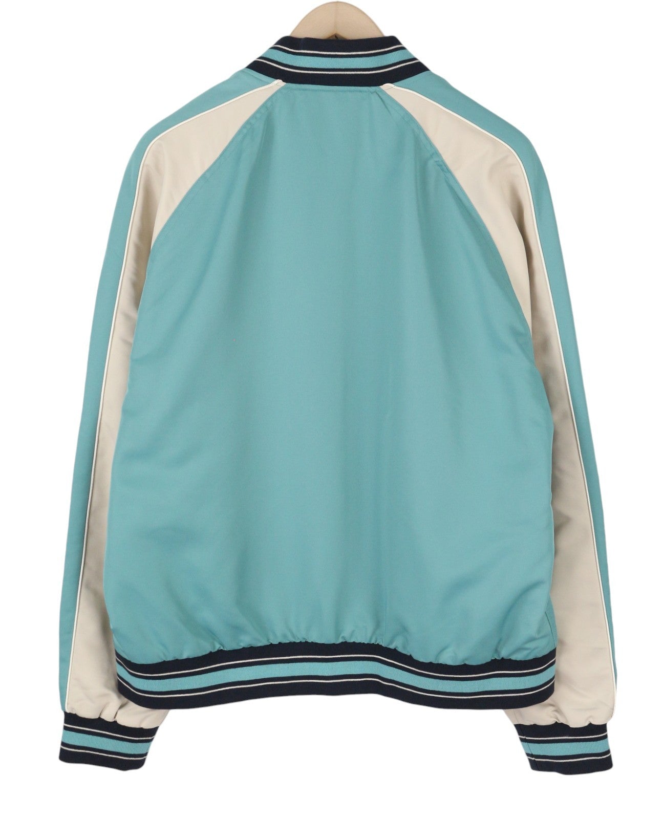 GANT Dahlia Badge Varsity Men Jacket XL Aqua Green Lightweight Bomber RRP499