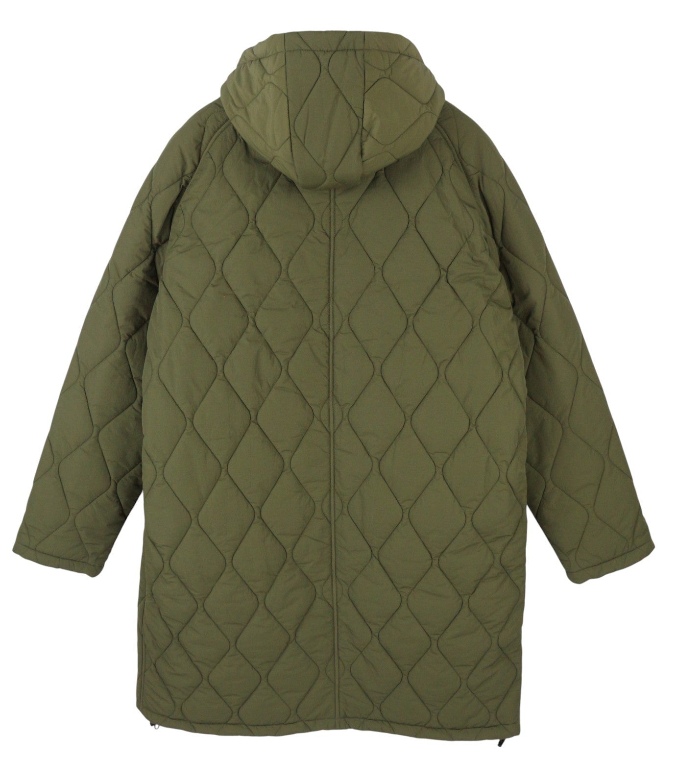 GANT Quilted Long Men Jacket XL Racing Green Hooded Padded Lined Full Zip RRP439