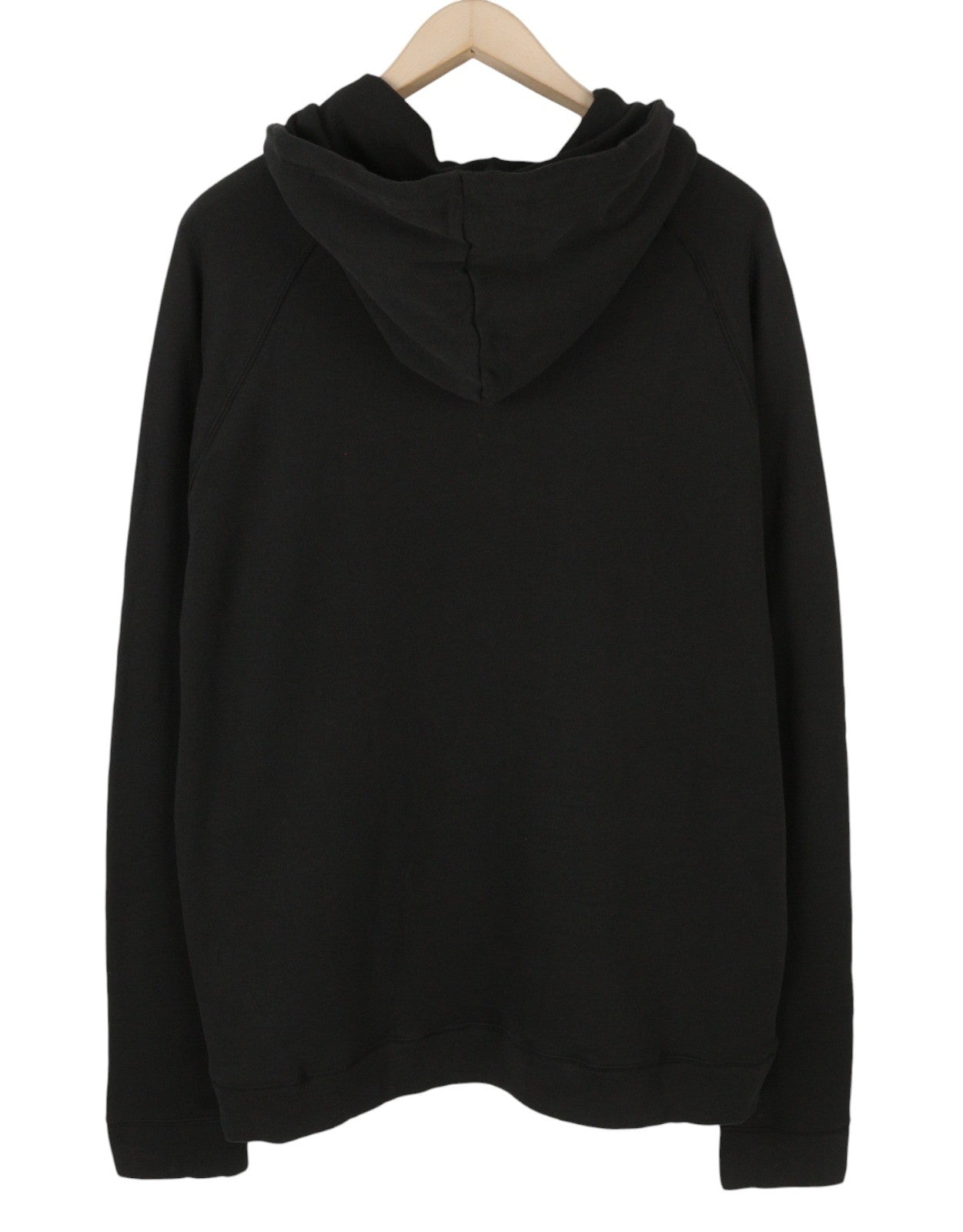 TOMMY HILFIGER Men Hoodie XL Black Oversized Kangaroo Pocket Front Logo Pull On