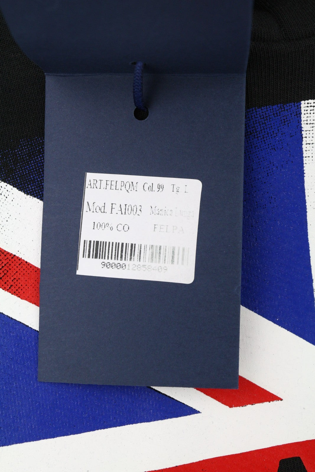 AQUASCUTUM FAI003 vyriškas L dydžio juodas megztinis su gobtuvu ir kengūros kišene 