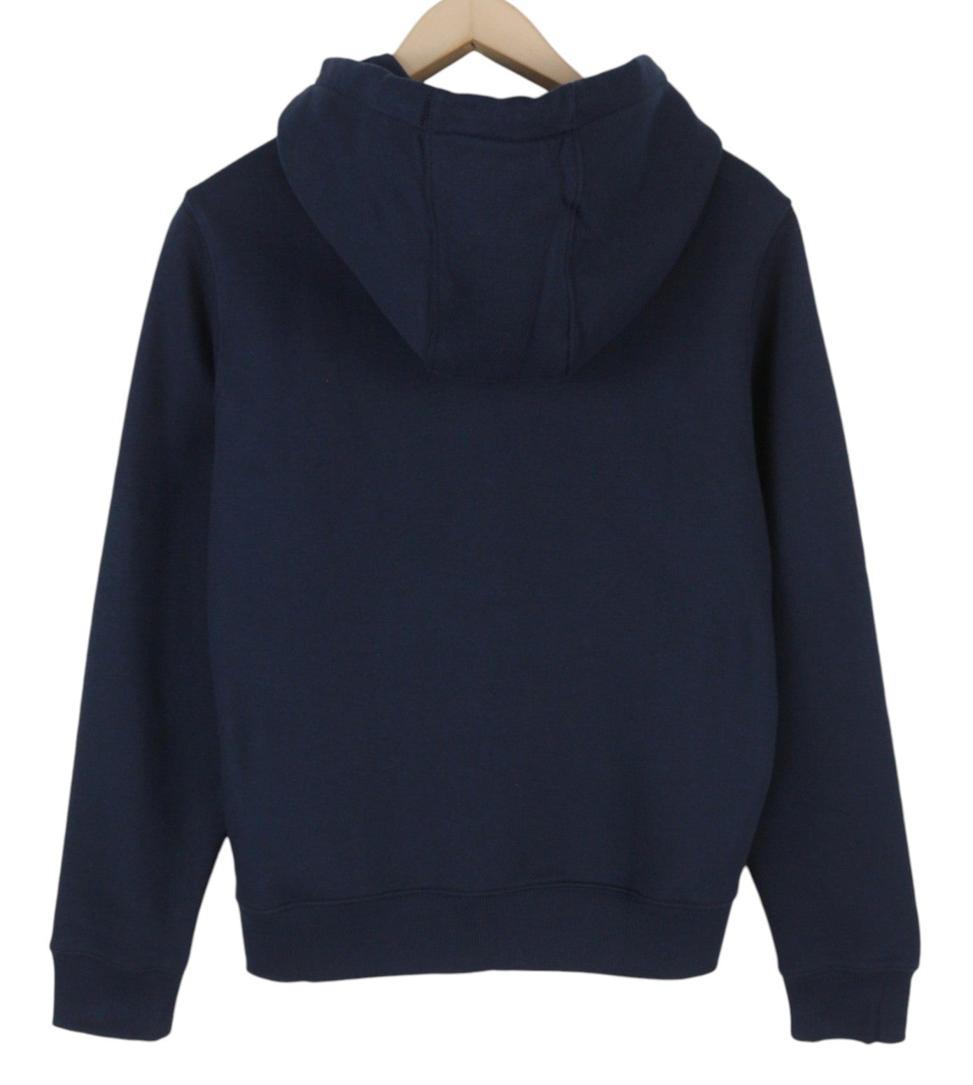 TOMMY HILFIGER Req S Flag Zip moteriškas džemperis su gobtuvu L, tamsiai mėlyna, laisvo kirpimo, su kišenėmis