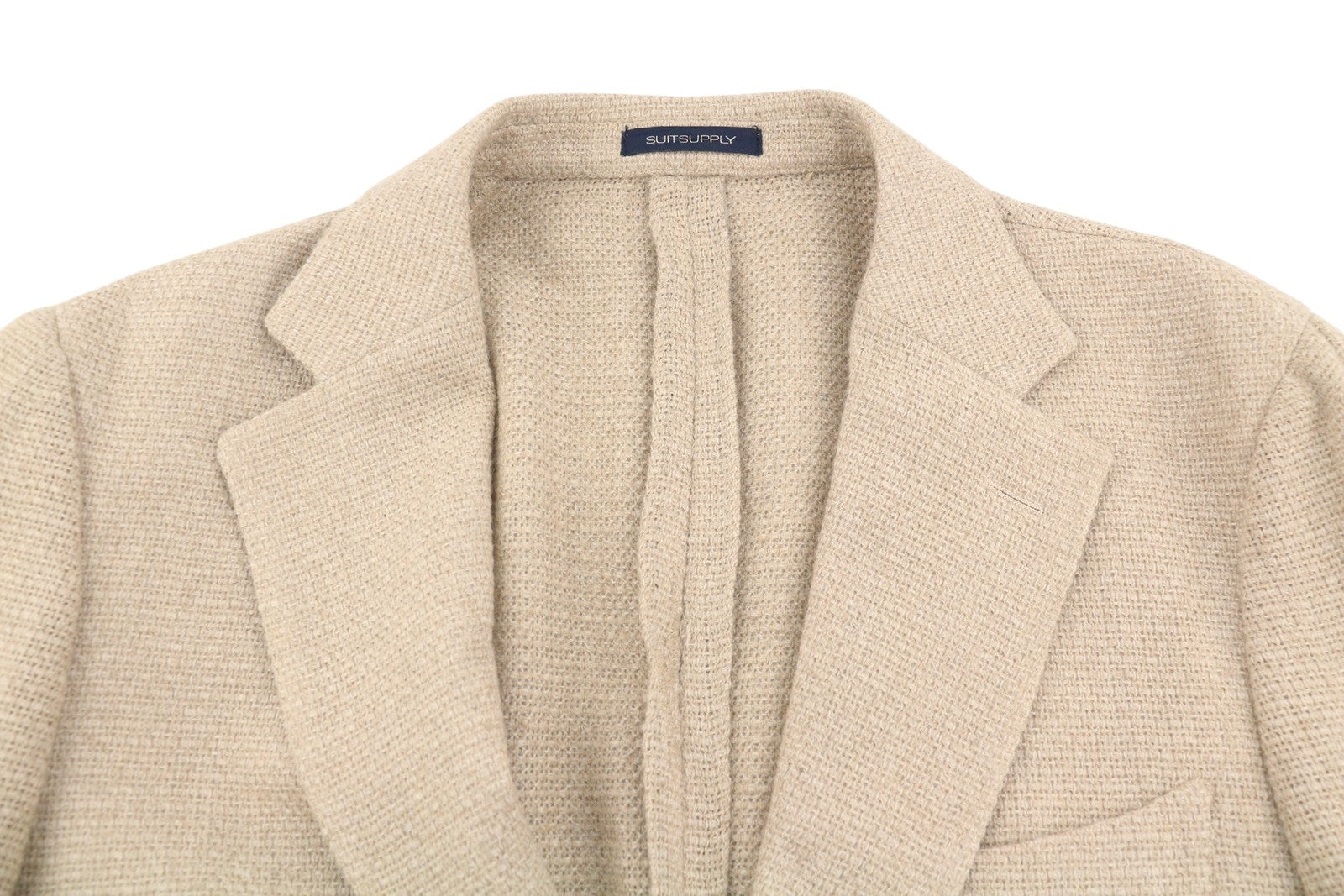 „SUITSUPPLY Lazio Patch“ nekonstruotas UL vyriškas švarkas UK40R alpakų vilnos plonas kirpimas 