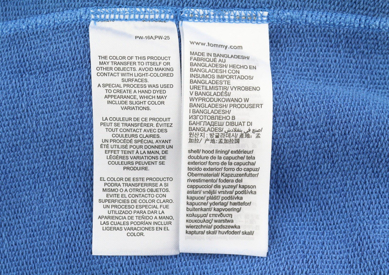 TOMMY HILFIGER Req New Classic vyriškas megztinis su gobtuvu, 2XL dydžio, mėlynas, išblukęs kengūros logotipas. 