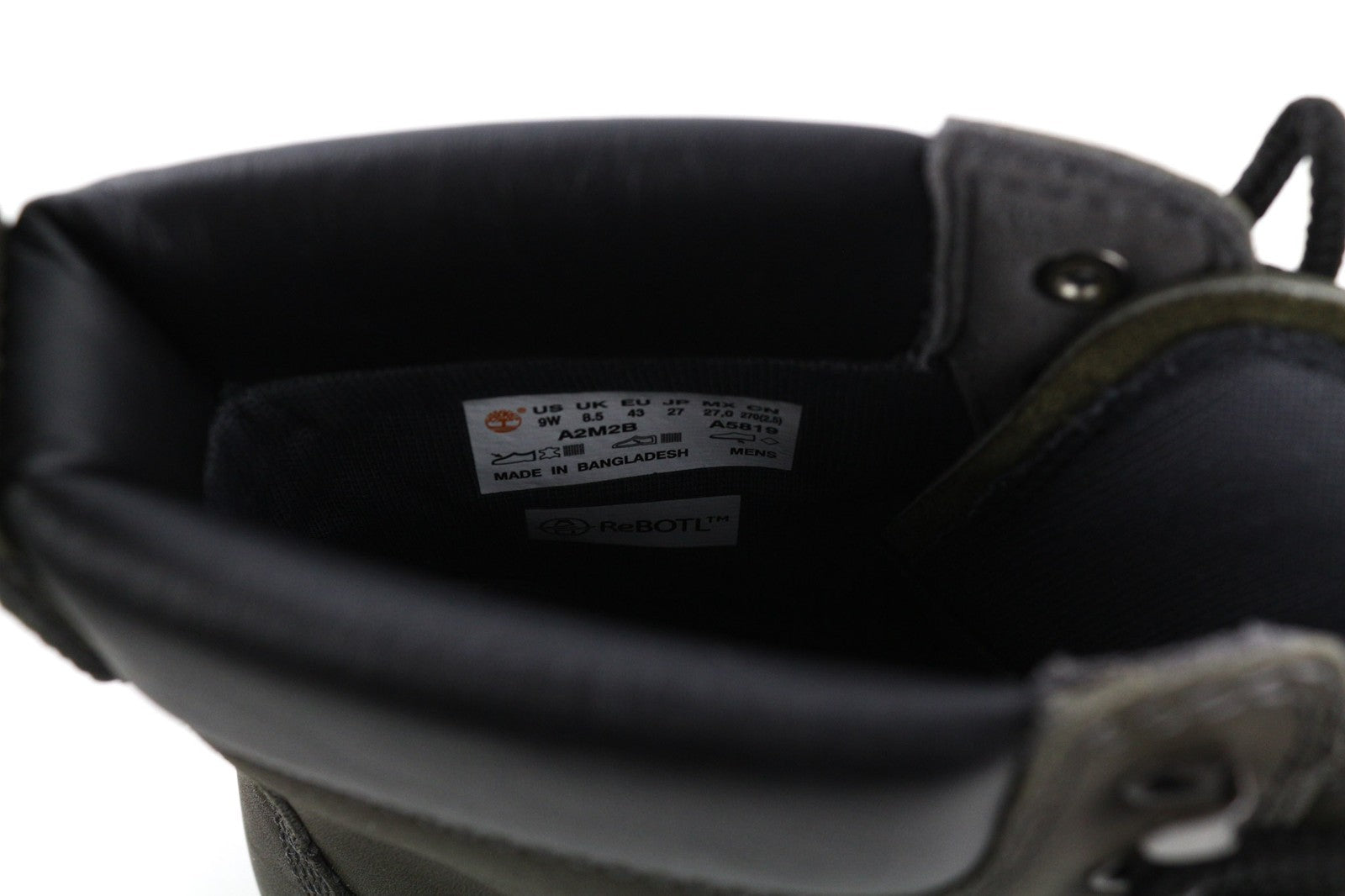 TIMBERLAND A2M2B vyriški pilki odiniai vandeniui atsparūs, suvarstomi „ReBOTL“ batai. 