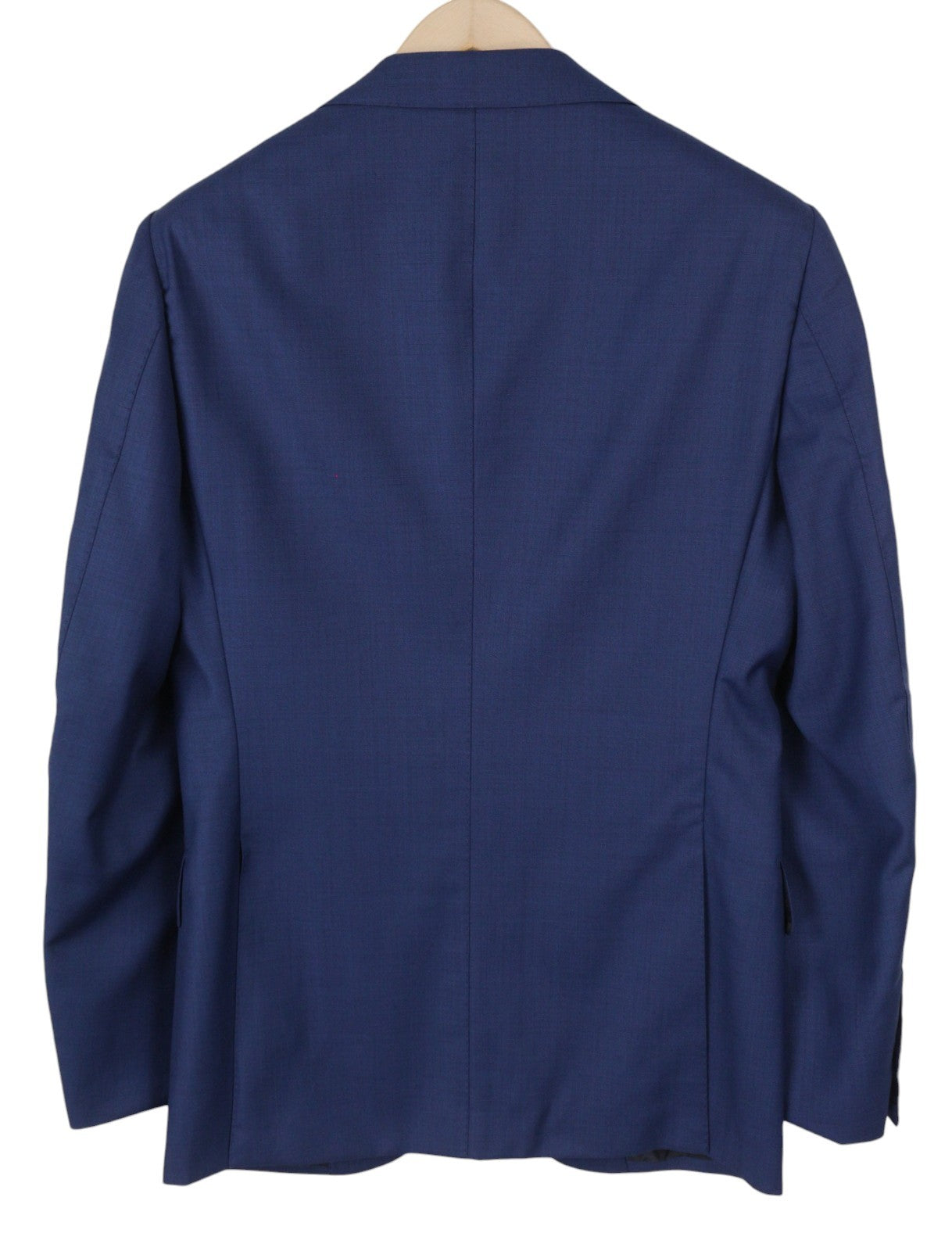 „SUITSUPPLY Lazio“ vienaeilis vyriškas švarkas, UK36R, mėlynas vilnonis švarkas su įpjova ir sagomis atlape 