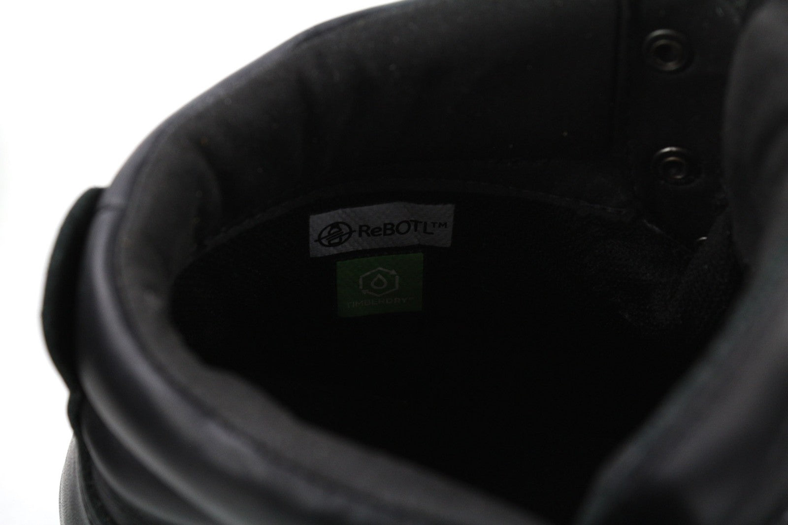 TIMBERLAND A27ZK vyriški juodi odiniai vandeniui atsparūs „Timberland ReBOTL“ batai, dydis UK8, EU42, dydis UK8. 