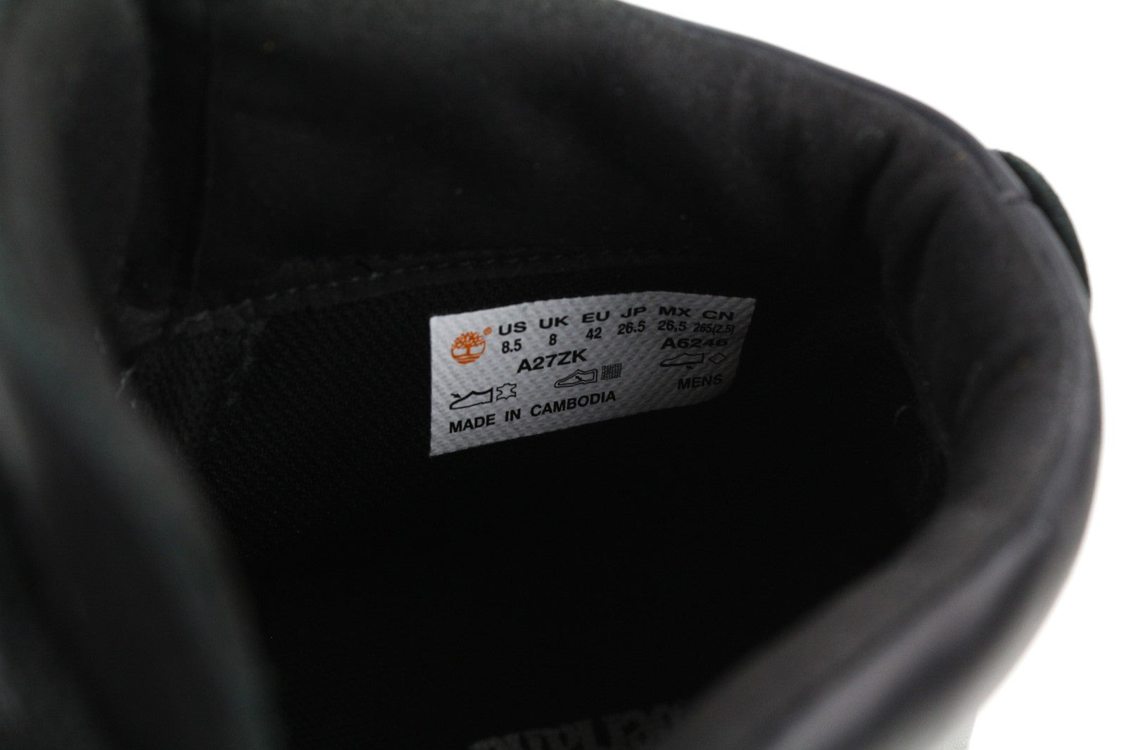 TIMBERLAND A27ZK vyriški juodi odiniai vandeniui atsparūs „Timberland ReBOTL“ batai, dydis UK8, EU42, dydis UK8. 