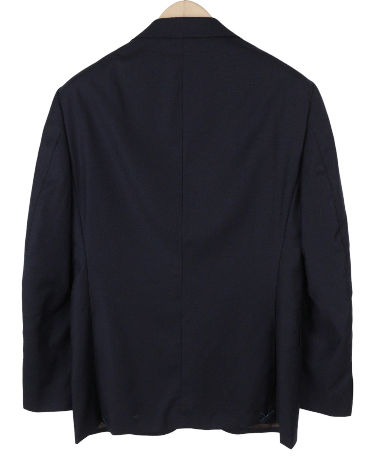 „SUITSUPPLY Napoli“ vienaeilis vyriškas švarkas, UK38R, mėlynas, grynos vilnos, su įpjova atvarte. 