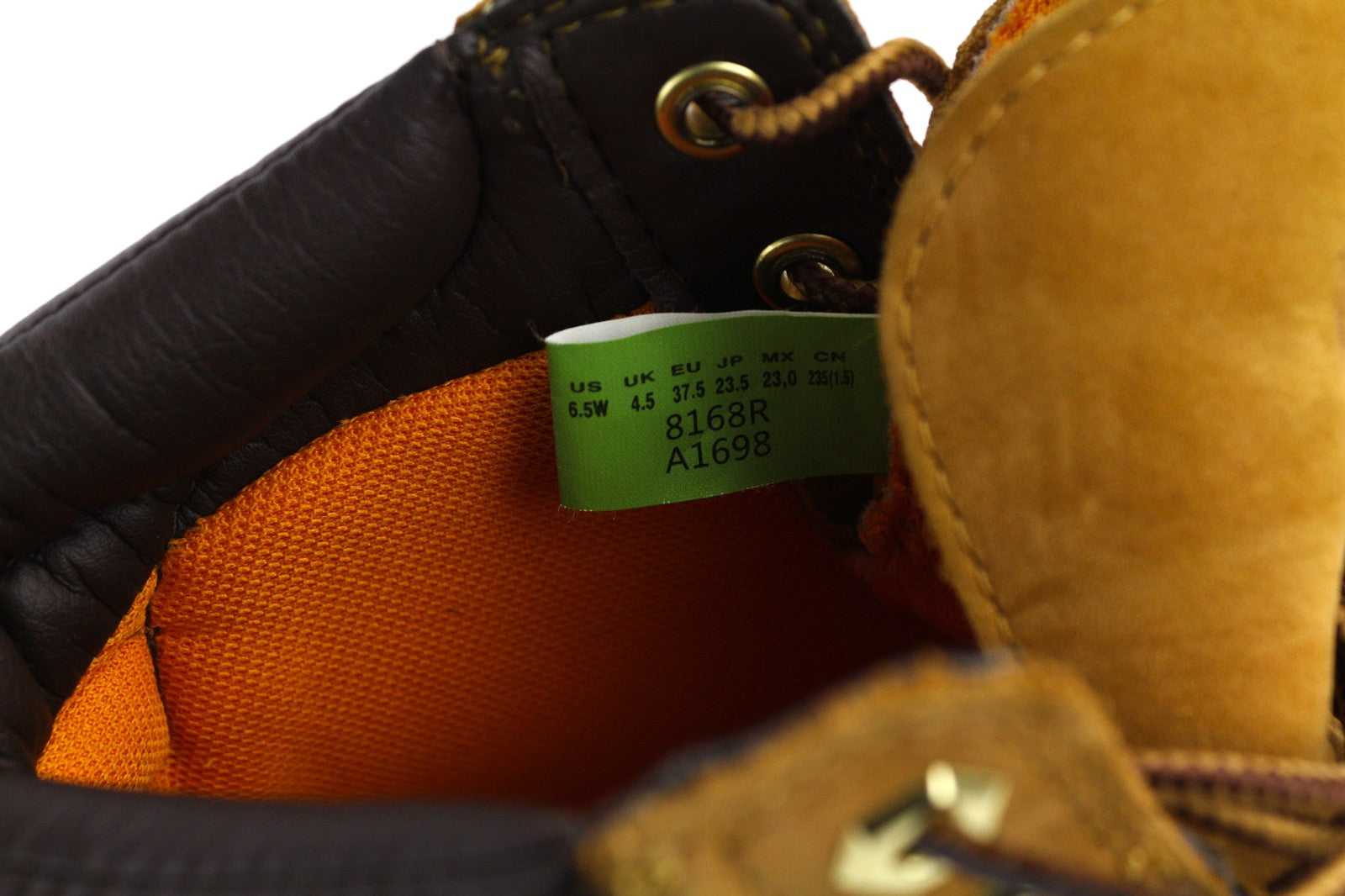 TIMBERLAND 8168R moteriški rudi odiniai aulinukai su migdolų nosimis, vandeniui atsparūs 