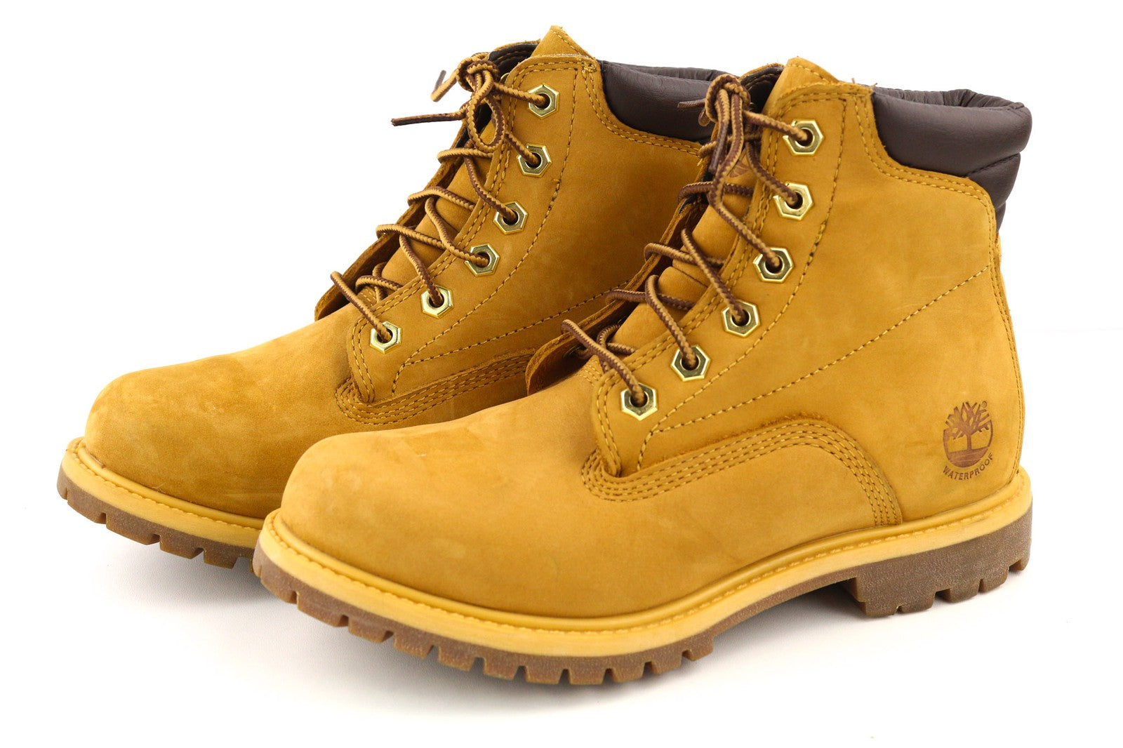 TIMBERLAND 8168R moteriški rudi odiniai aulinukai su migdolų nosimis, vandeniui atsparūs 