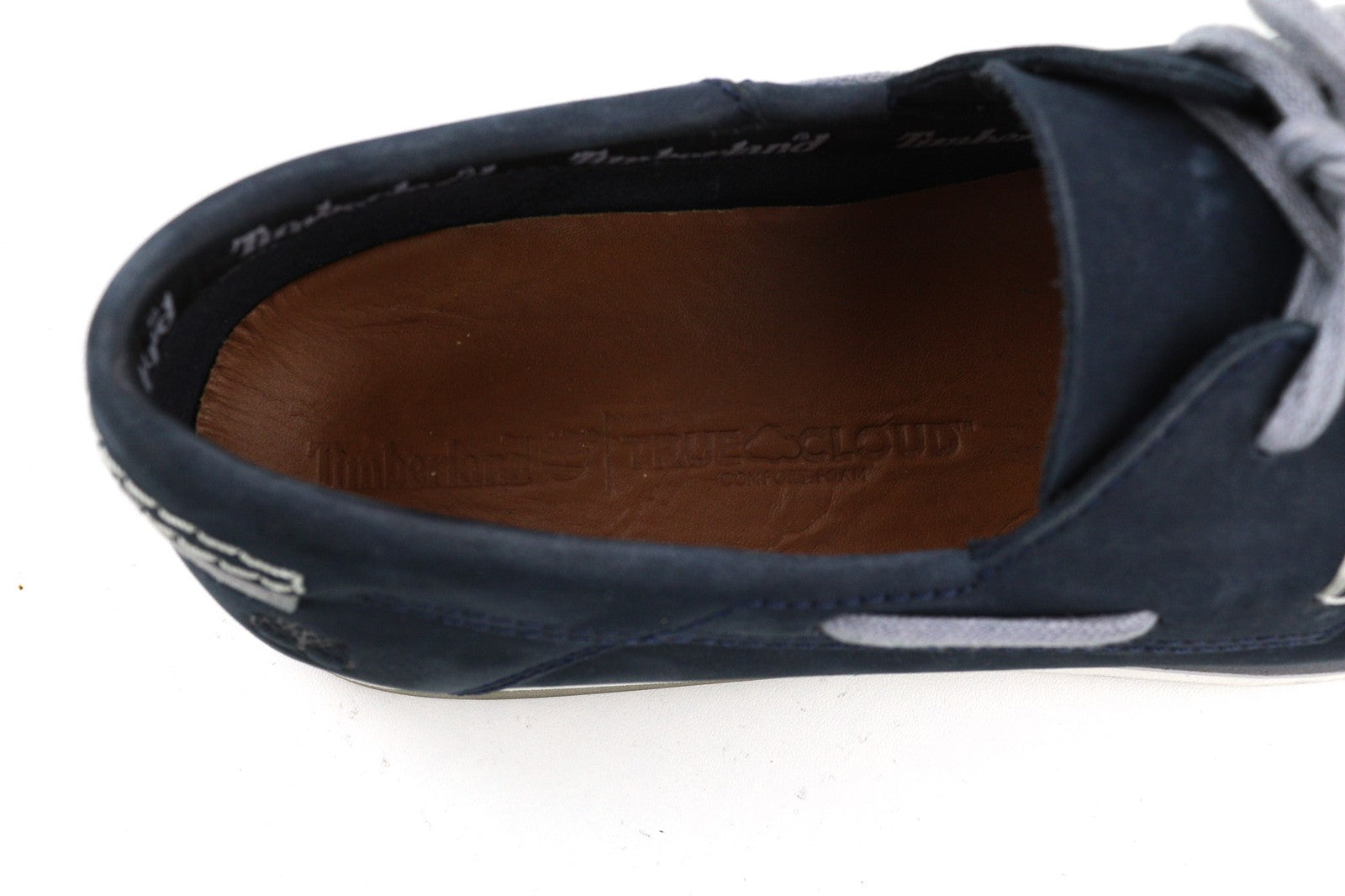 TIMBERLAND A416H Men's UK7 EU41 Blue Leather Slip On Loafer True Cloud Comfort