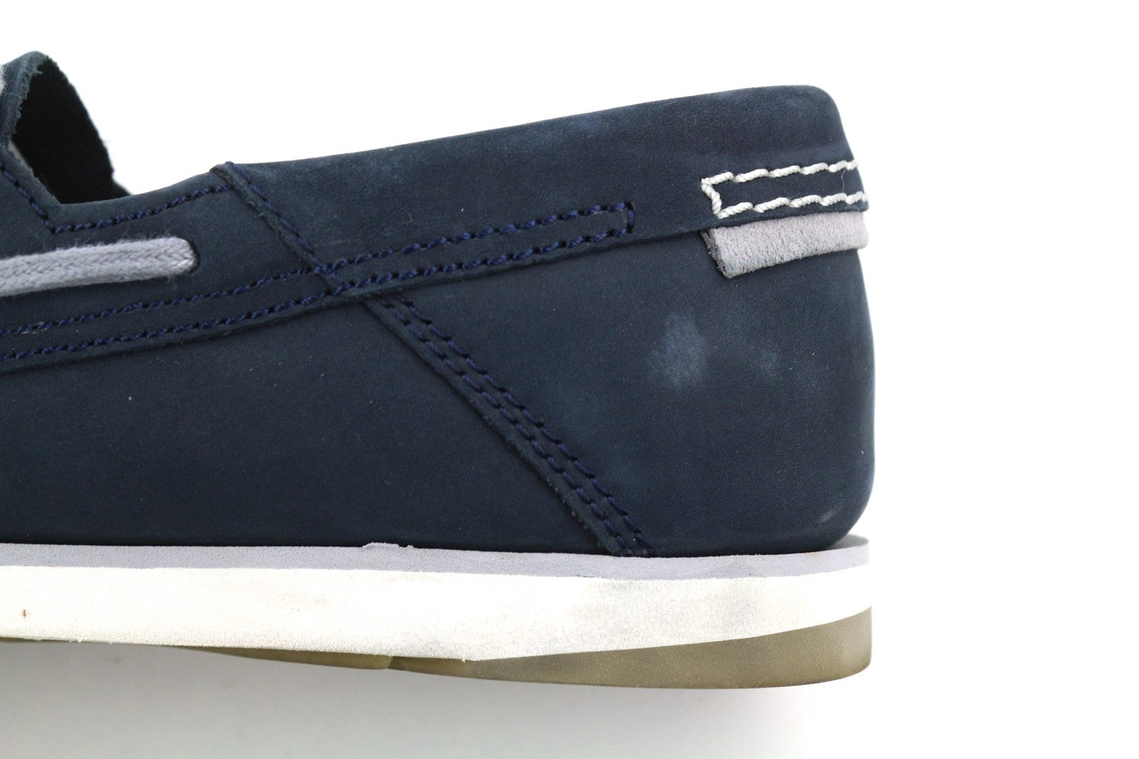 TIMBERLAND A416H Men's UK7 EU41 Blue Leather Slip On Loafer True Cloud Comfort