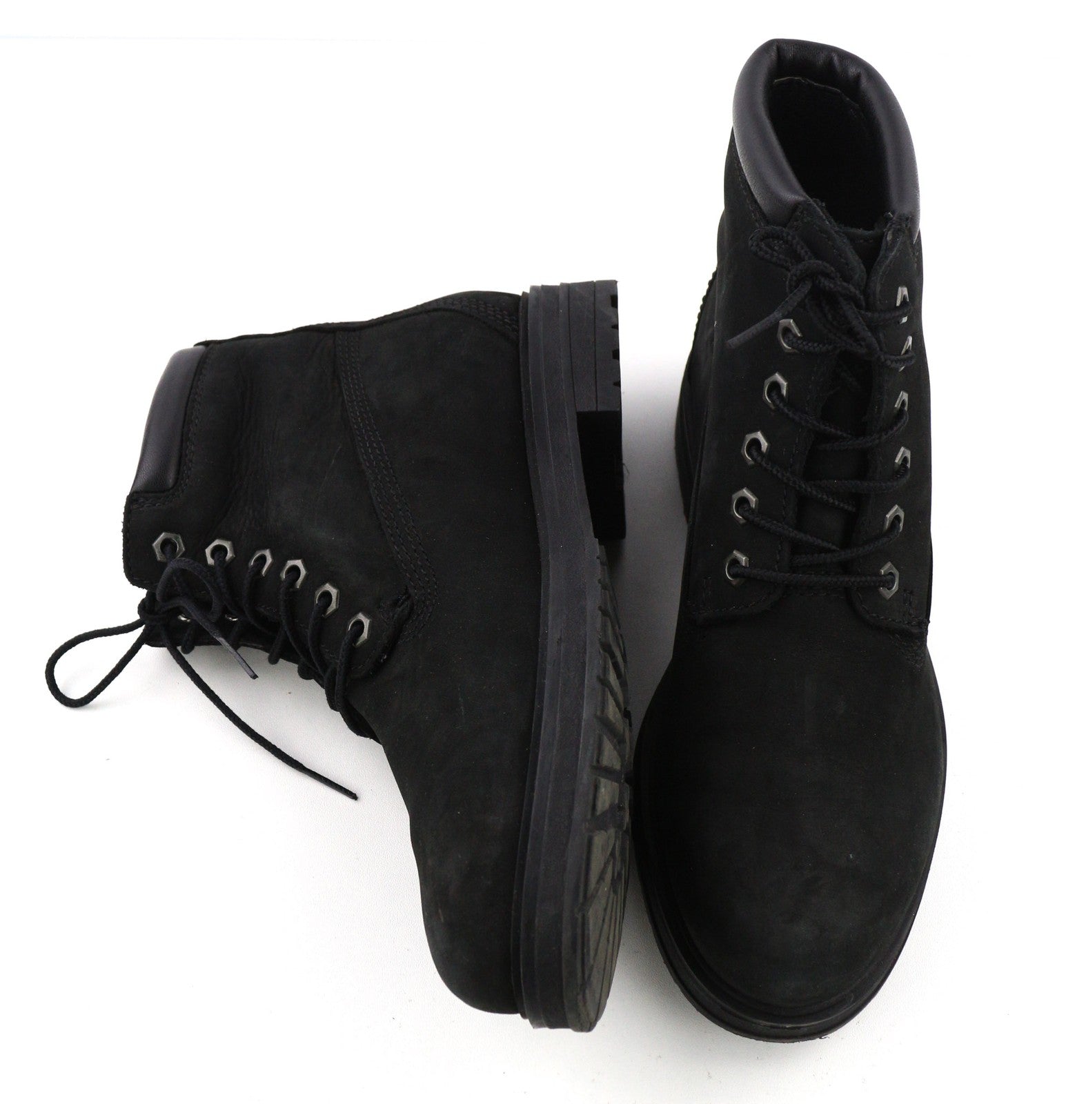 TIMBERLAND TB0A2KSV0011 Women UK6 EU39 Black Leather Almond Toe Waterproof Boots