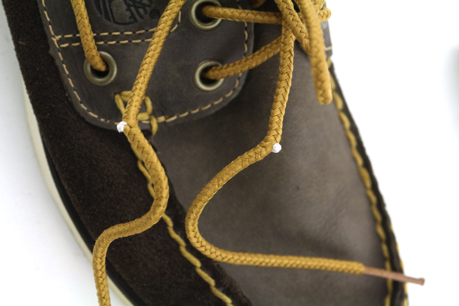 TIMBERLAND 26608 moteriški tamsiai rudi odiniai žemakulniai batai su raišteliais, dydis UK3.5 EU36 