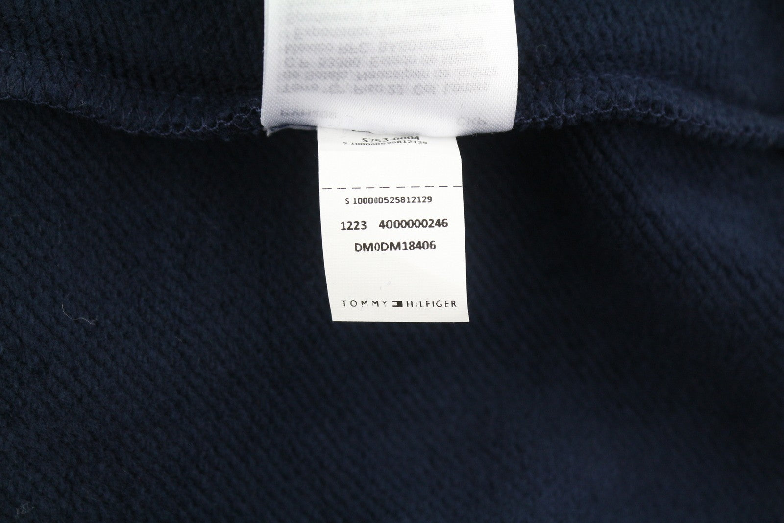 TOMMY HILFIGER vyriškas džemperis L dydžio, tamsiai mėlynas, su dideliu bomber kaklu ir logotipu, užtrauktuku. 