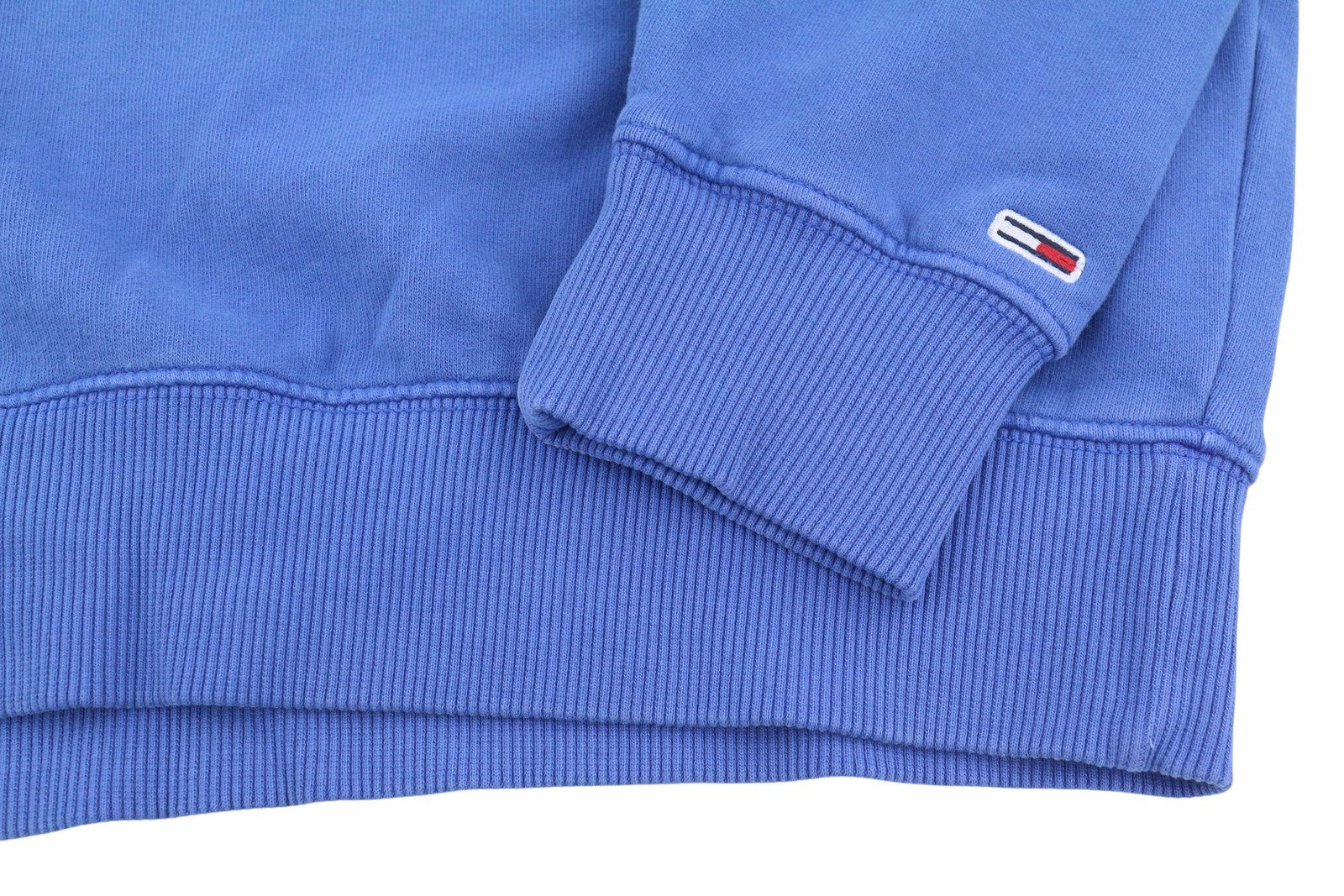 TOMMY HILFIGER RLX Vintage Vars vyriškas megztinis L dydžio mėlynas logotipas su apvalia kaklo iškirpte 