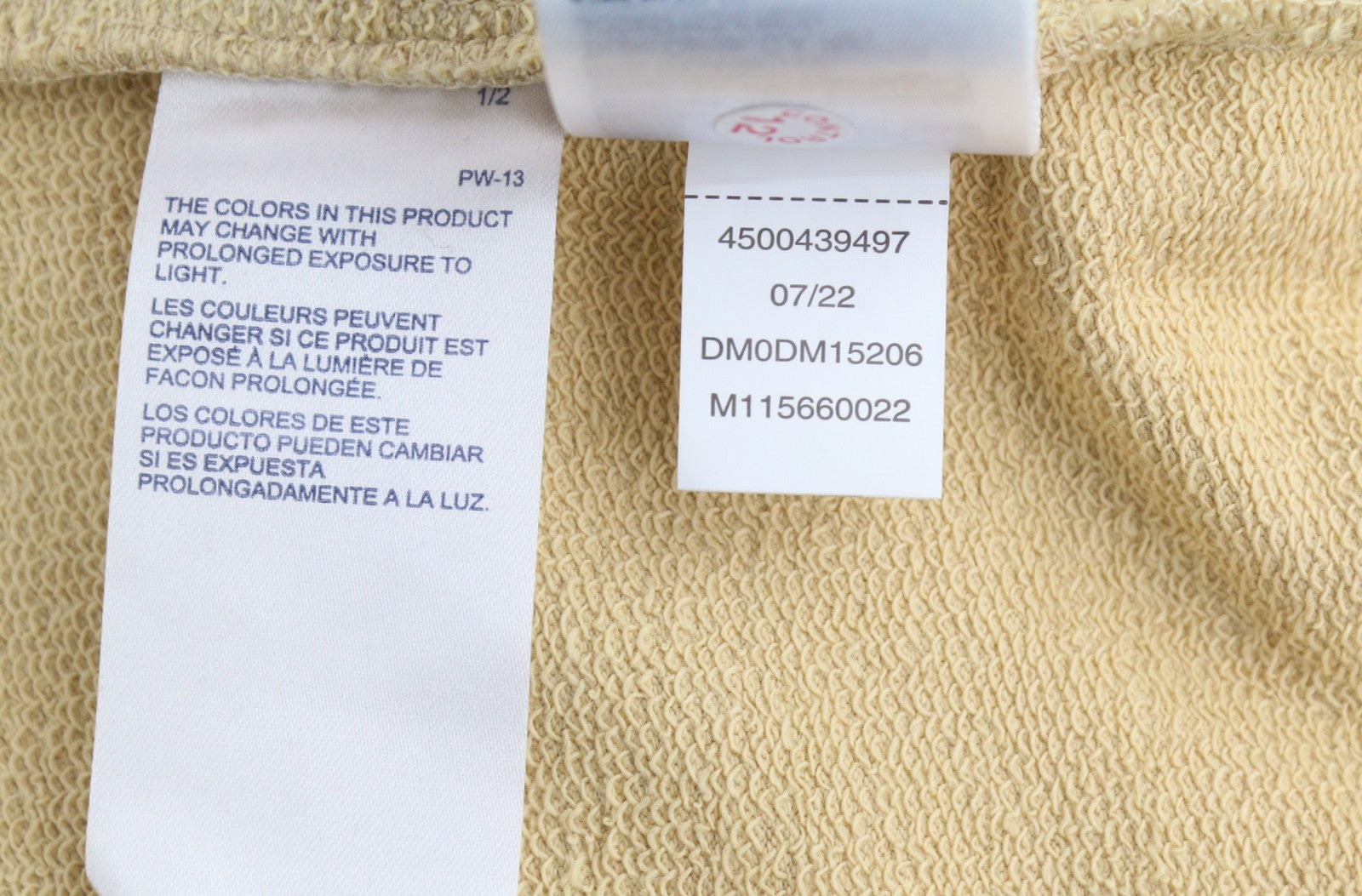 TOMMY HILFIGER vyriškas megztinis 2XL smėlio spalvos su apvalia kaklu ir siuvinėtu logotipu 