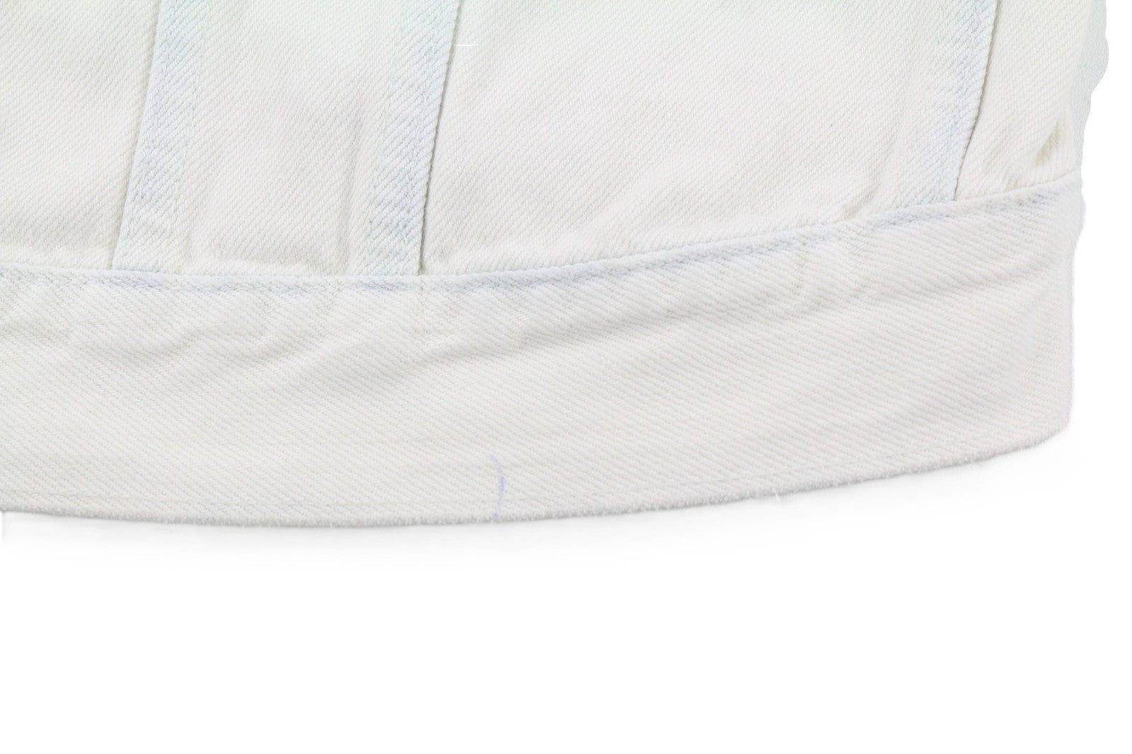 NUDIE JEANS Terry Men's L Extreme Bleach Light Denim Jacket Button Spread