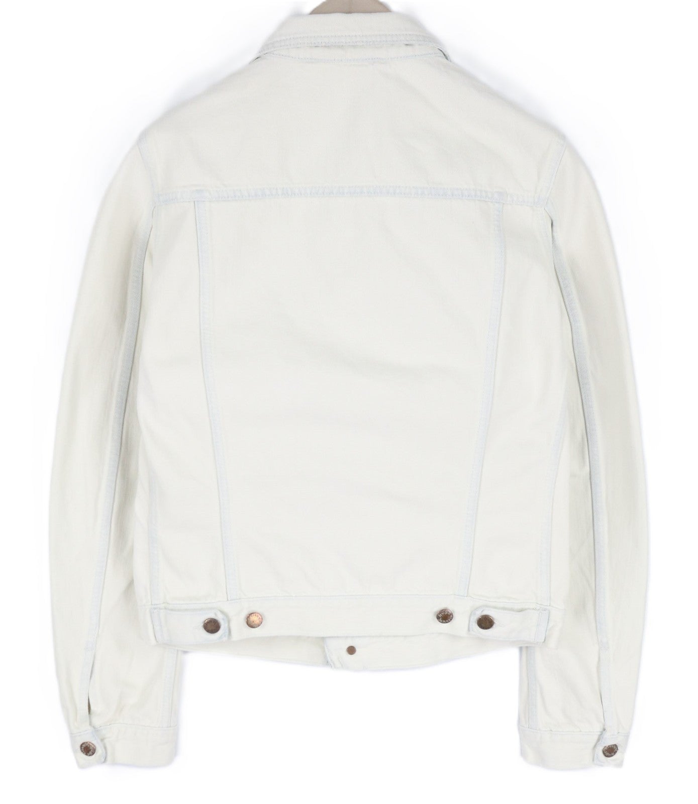 NUDIE JEANS Terry Men's M Extreme Bleach Light Spread Neck Denim Jacket