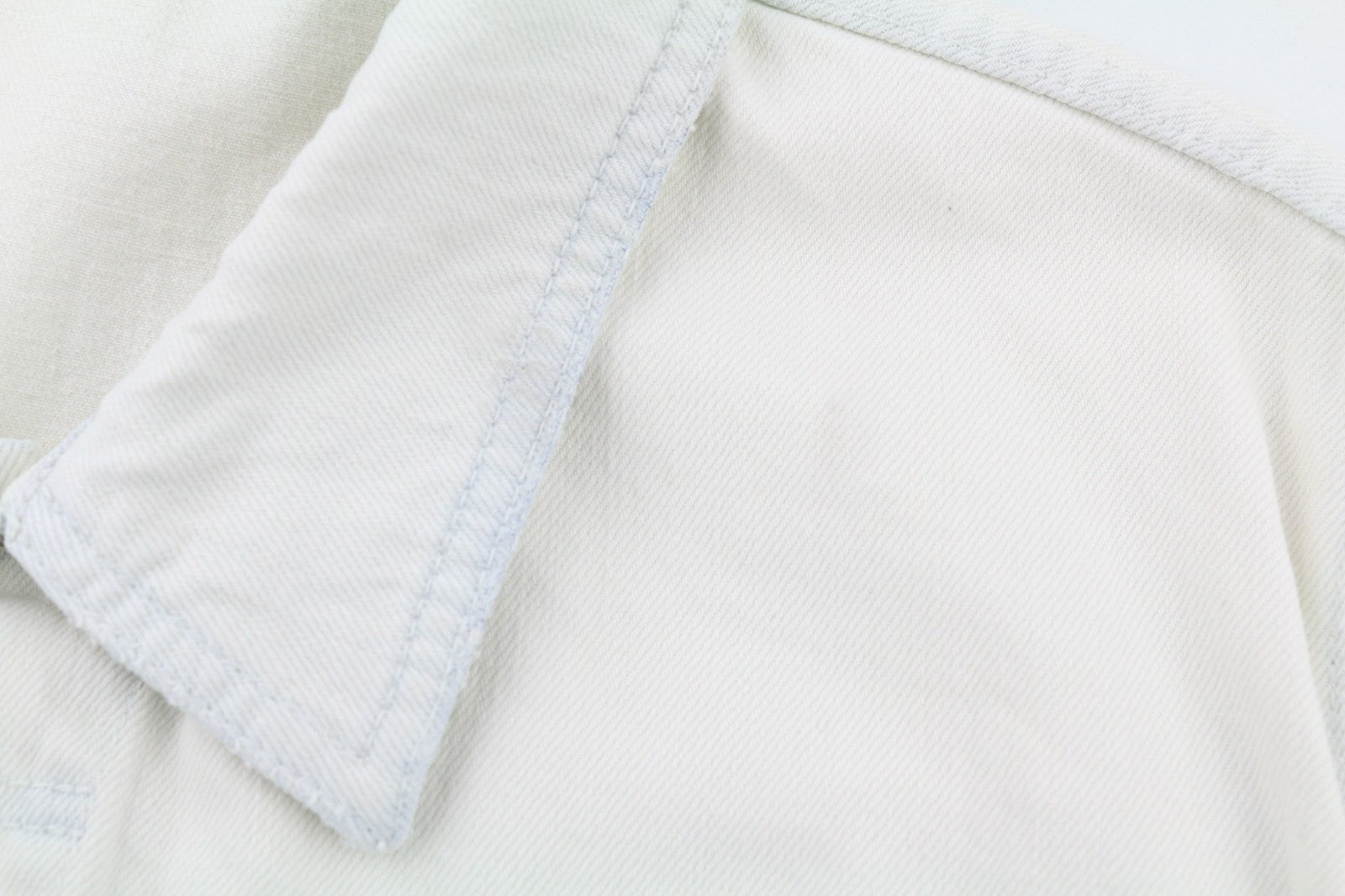 NUDIE JEANS Terry vyriška XL dydžio „Extreme Bleach Light White Spread“ džinsinė striukė su logotipu 