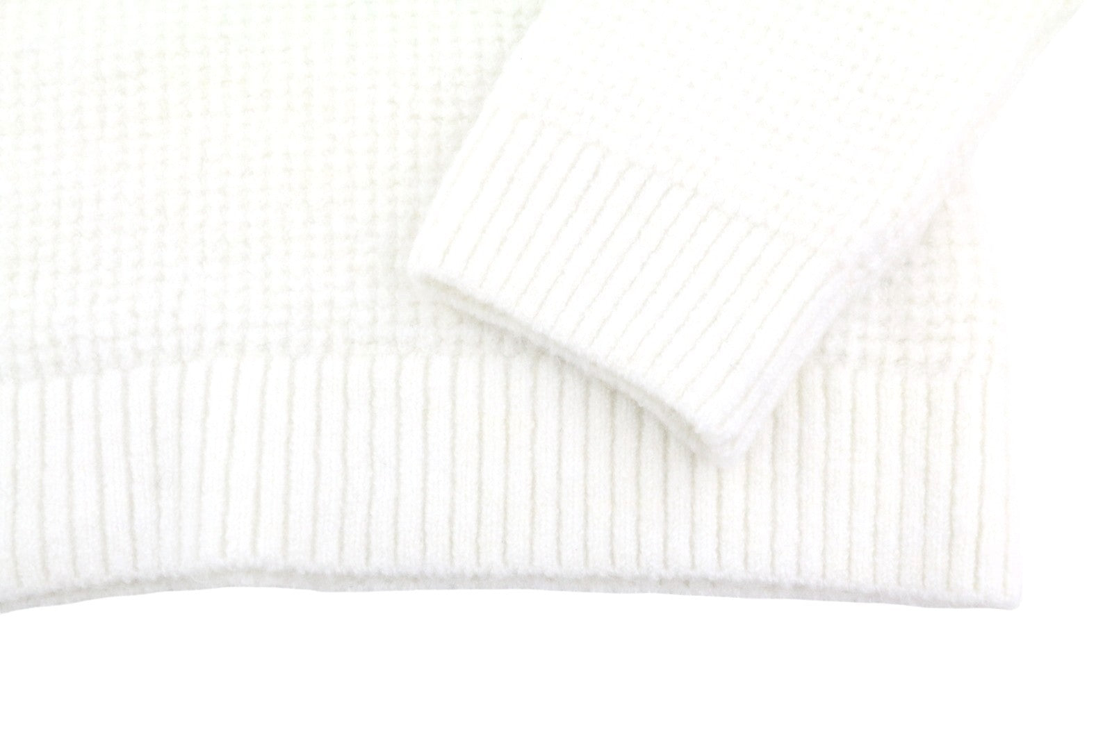 TOMMY HILFIGER Req Waffle Men Jumper L Ancient White Melan Crew Neck Pullover