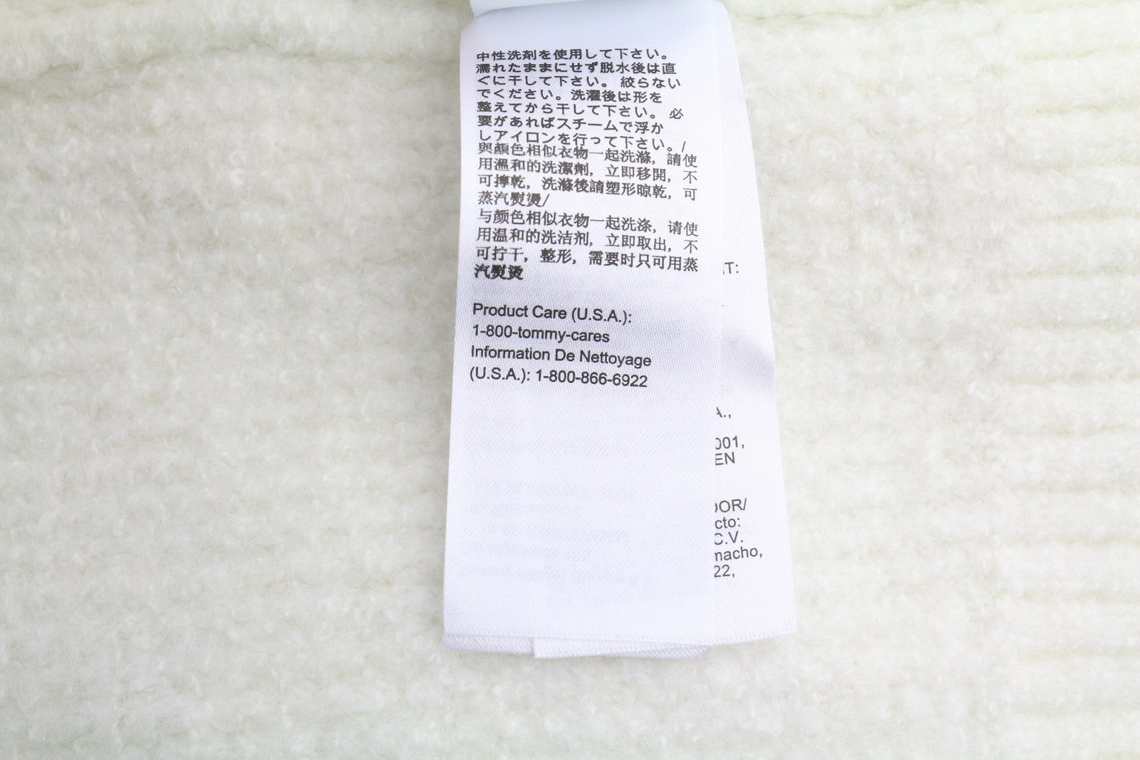 TOMMY HILFIGER Req Waffle Men Jumper L Ancient White Melan Crew Neck Pullover