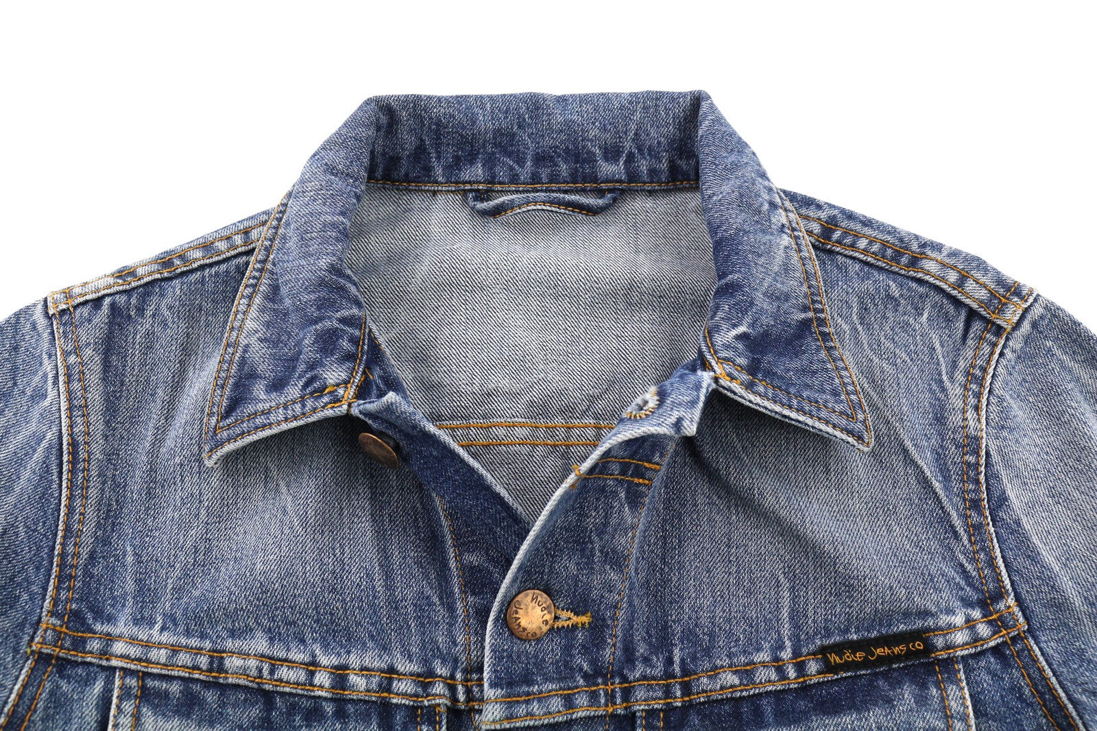 NUDIE JEANS Terry Men's XS Washed Organic Light Vintage Spread Buttoned Jacket