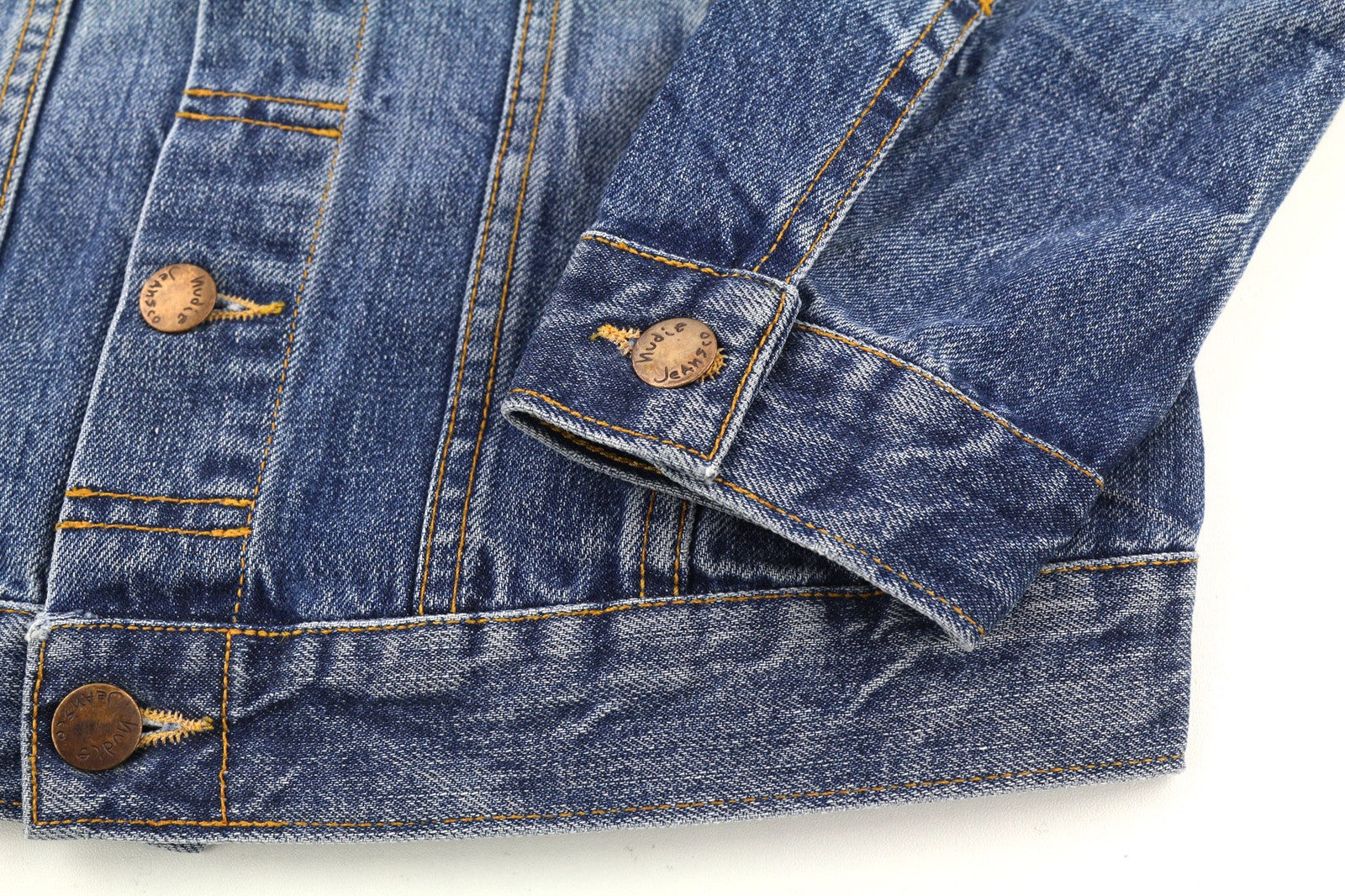 NUDIE JEANS Terry Men's XS Washed Organic Light Vintage Spread Buttoned Jacket