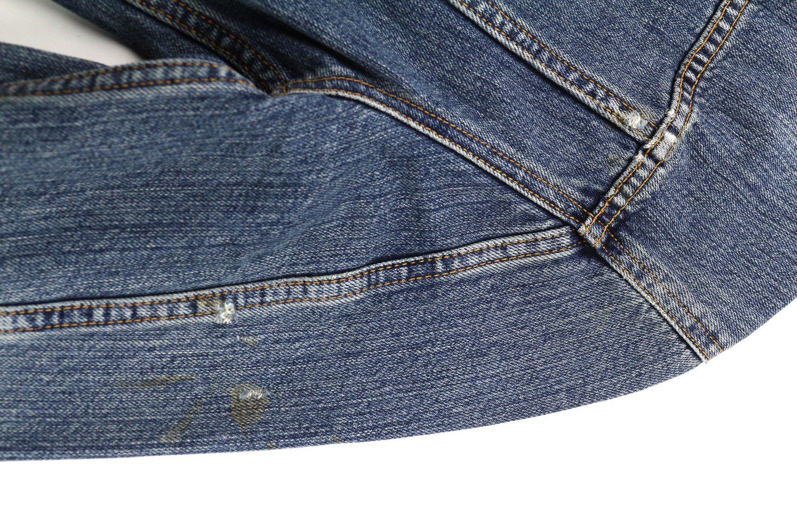 NUDIE JEANS Billy vyriška S Crunch mėlyna skalbto džinso striukė su sagomis ir logotipu 