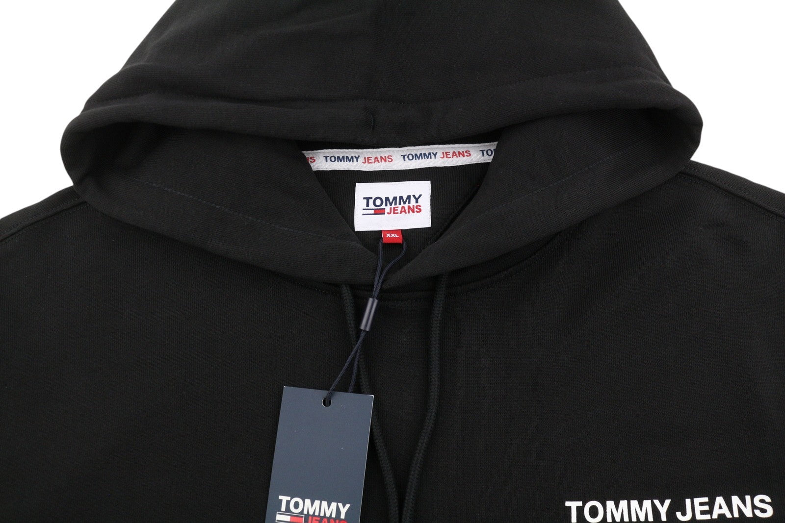 TOMMY HILFIGER Req Entry Graphi vyriškas džemperis su gobtuvu, 2XL, juodas, megztinis su kengūros kišene 