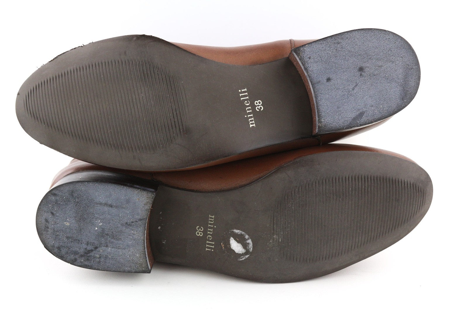 MINELLI moteriški laisvalaikio stiliaus rudi ilgaauliai aulinukai žemu kulnu, EU38, dydis 