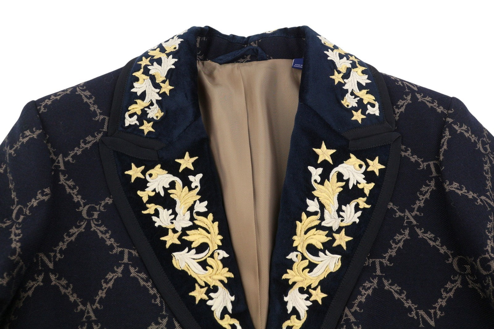 GANT girliandų rašto moteriškas švarkas, EU40, juodas, vilnos mišinio, siuvinėtas, RRP499 