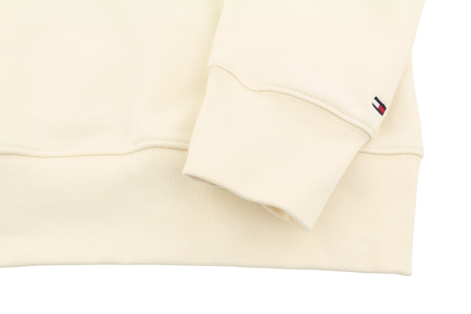 TOMMY HILFIGER Monotyope Box Men Hoodie XL Ivory Oversized Kangaroo Pullover