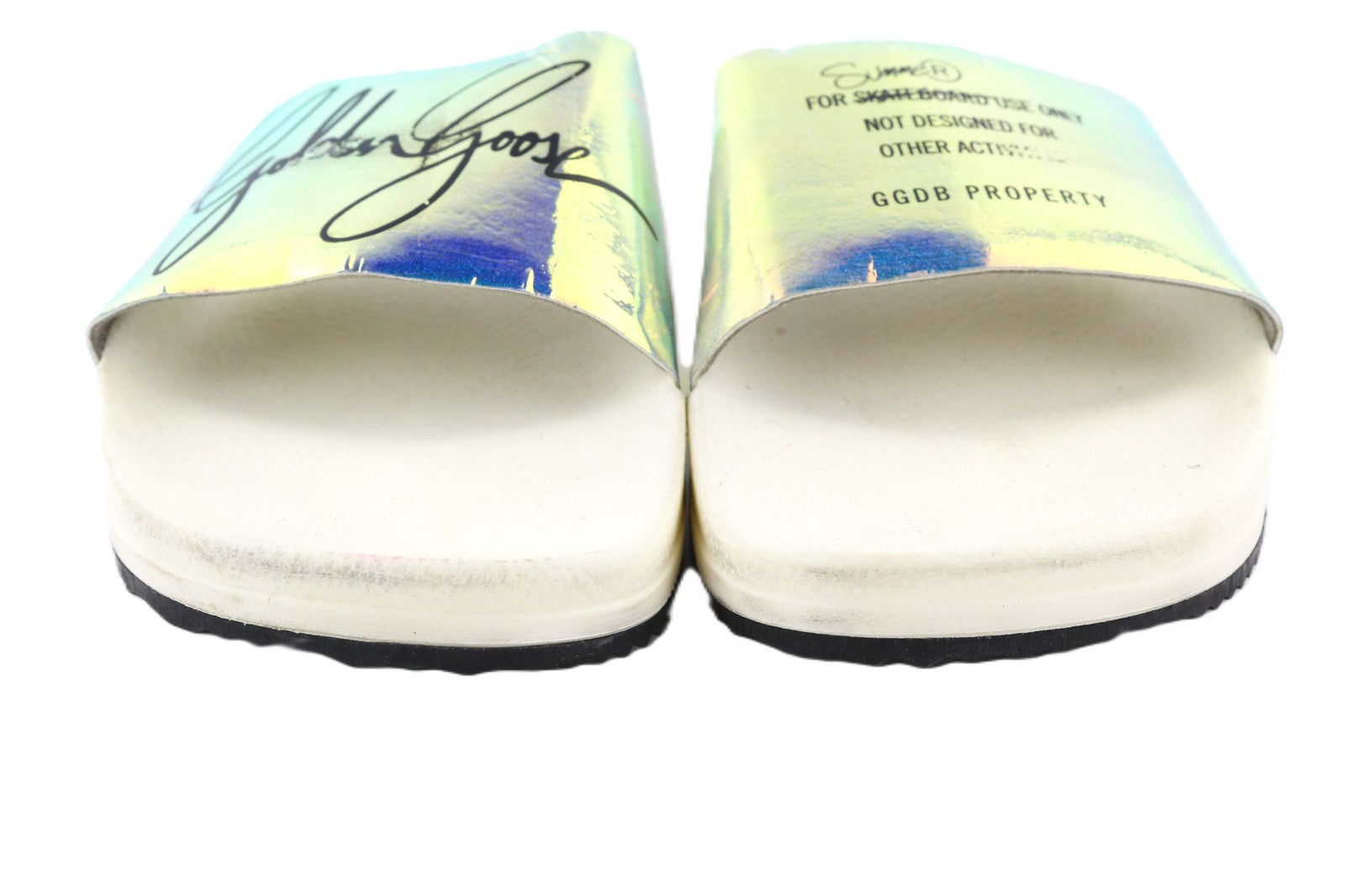 GOLDEN GOOSE Poolstar Women's EU39 White Summer Swimming Pool Slip On Slippers