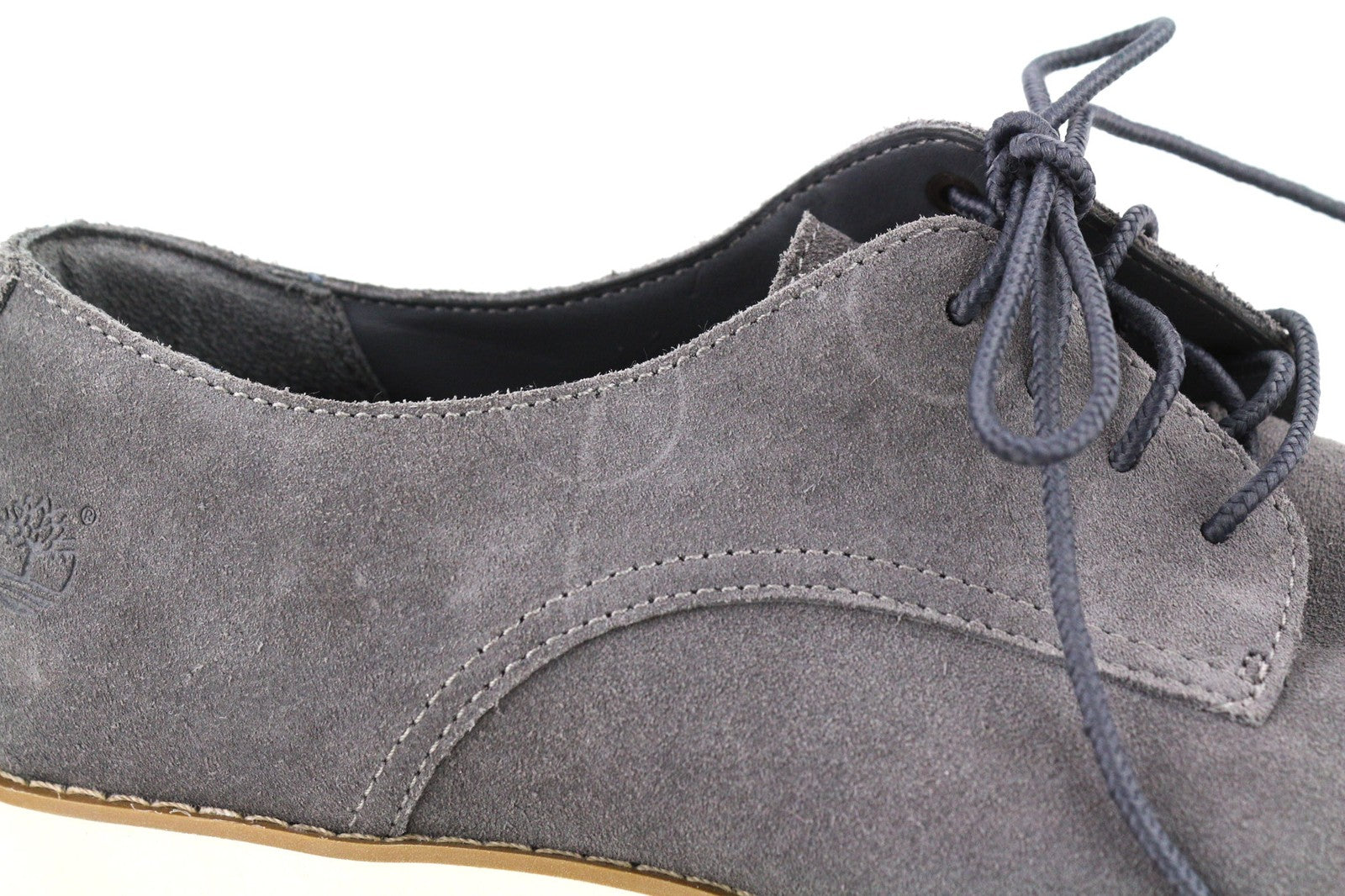 TIMBERLAND A1B3J-A0819 moteriški pilki odiniai zomšiniai žemapadžiai batai su raišteliais, dydis EU40/41 